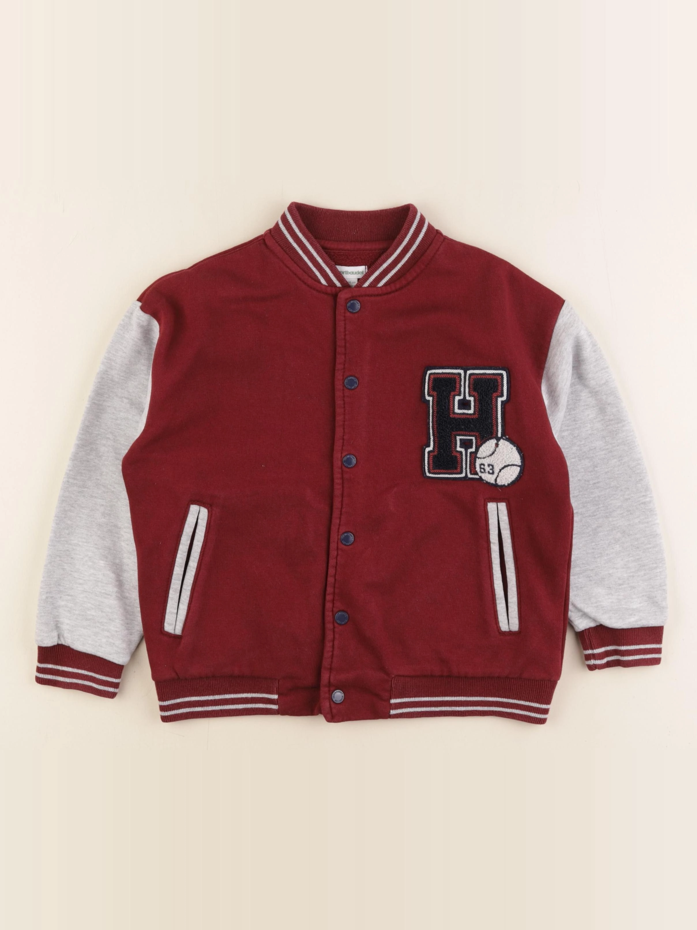 Vertbaudet - veste rouge - 6 ans