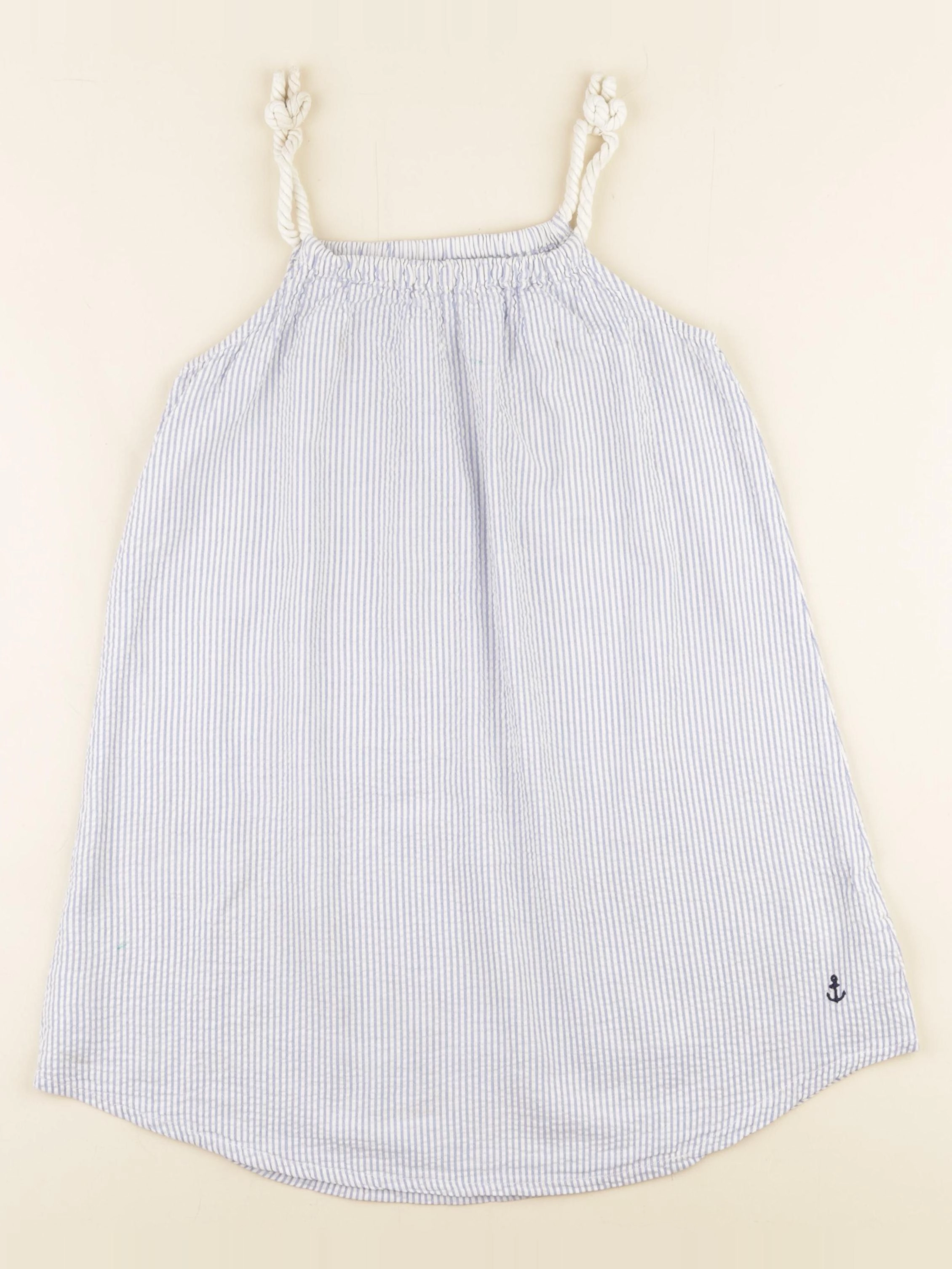 H&M - robe bleu - 7/8 ans