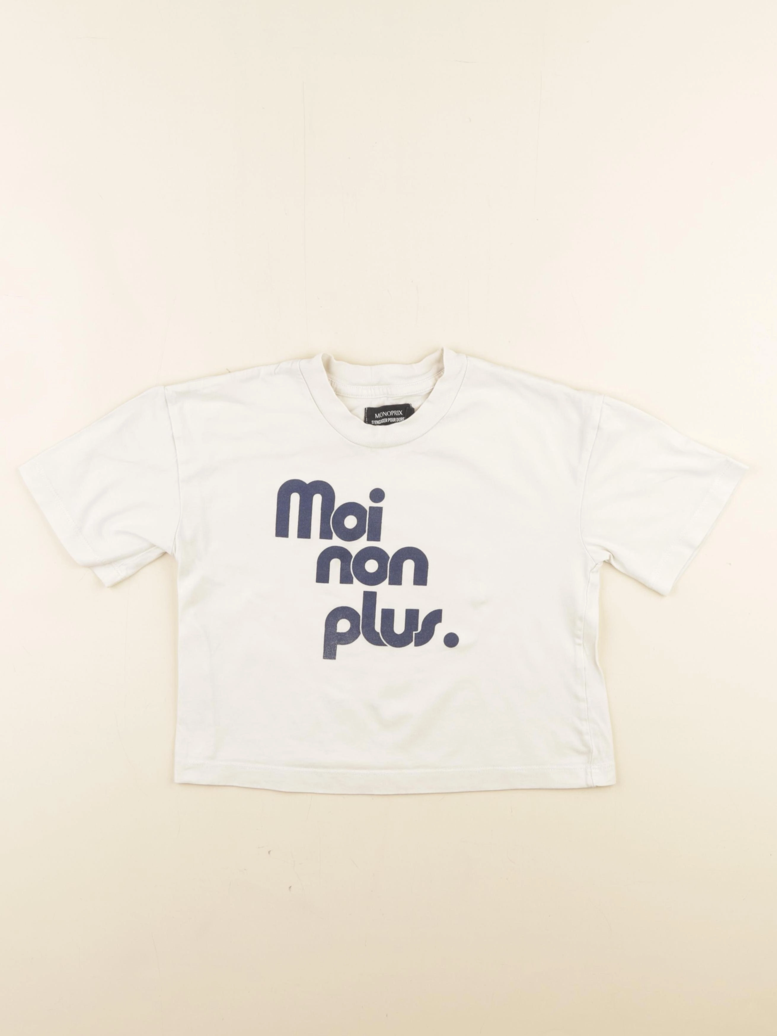 Monoprix - tee-shirt beige - 5 ans