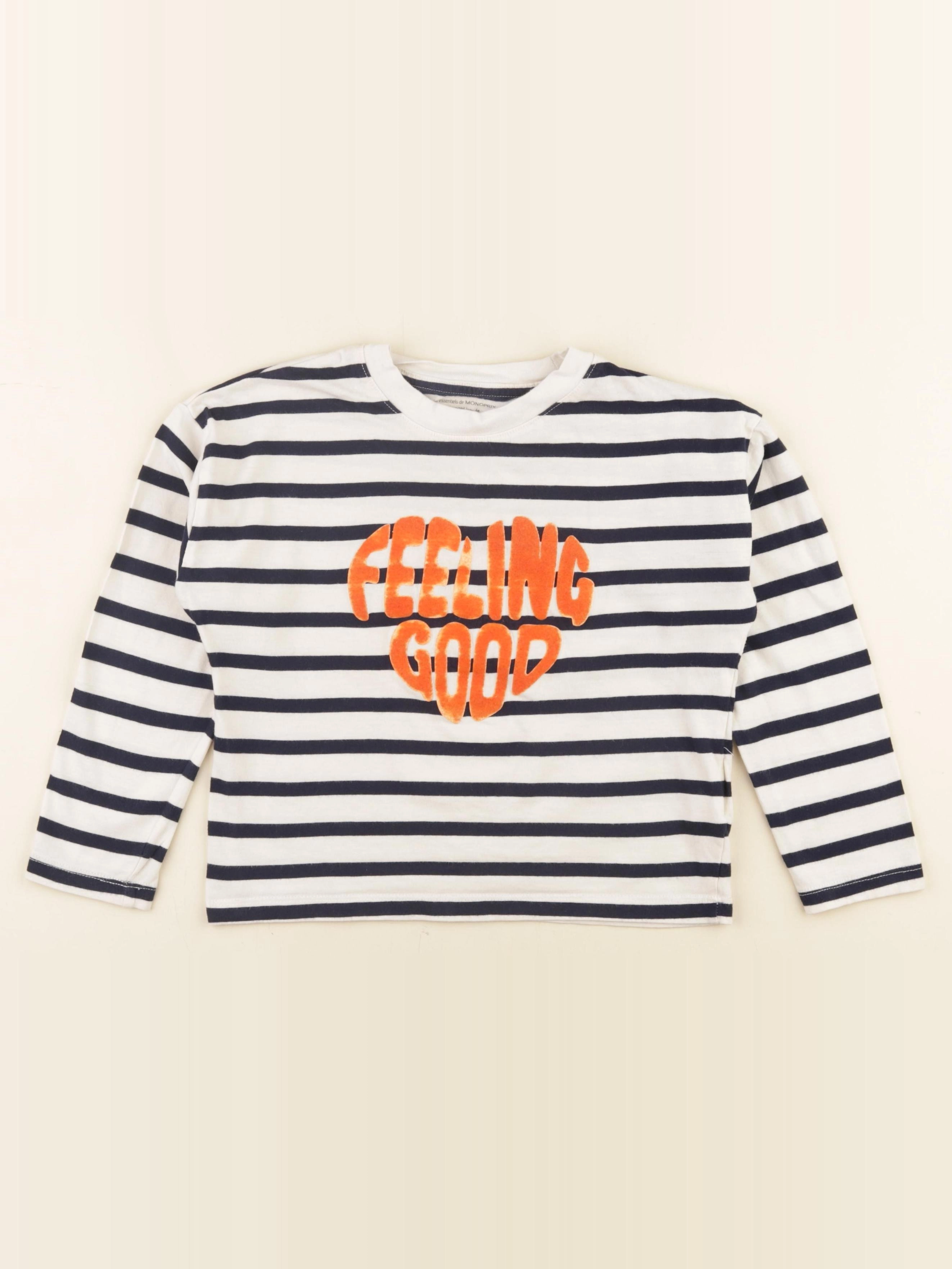 Monoprix - tee-shirt beige - 8 ans