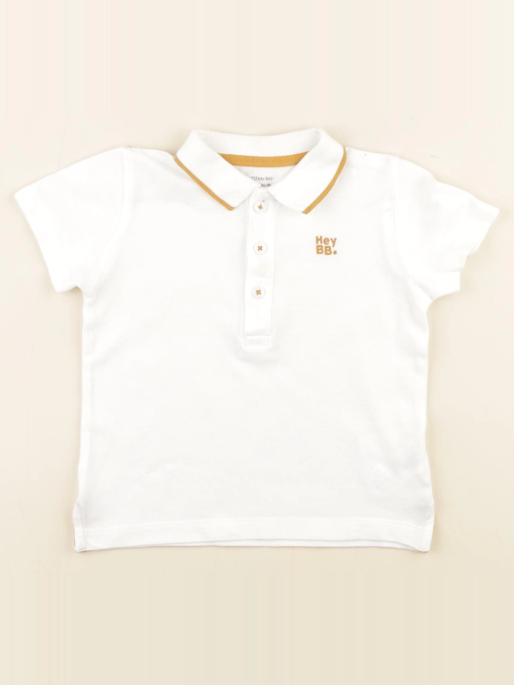 Boutchou - polo blanc - 24 mois