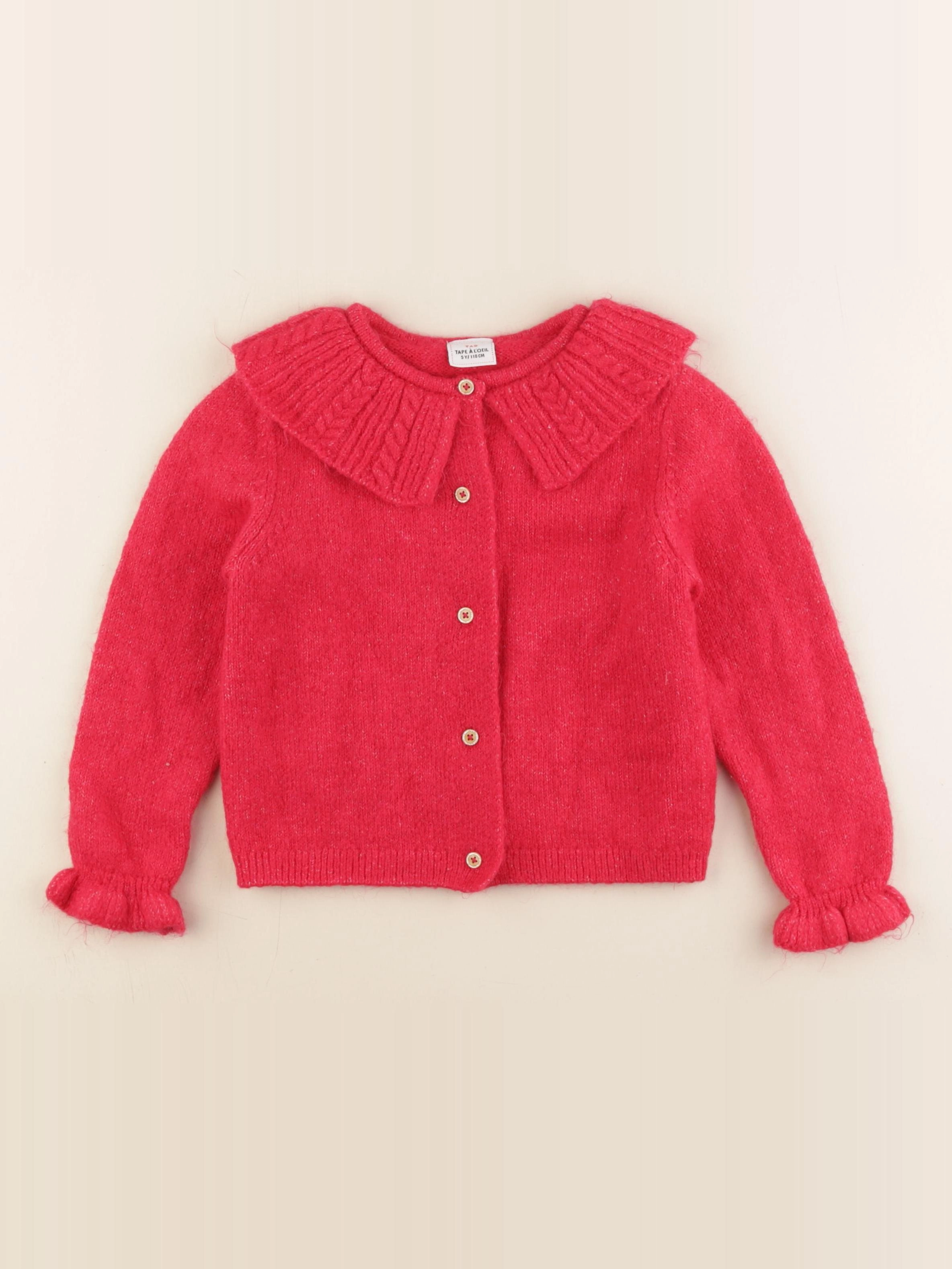 Tape à l'oeil - gilet rose - 5 ans