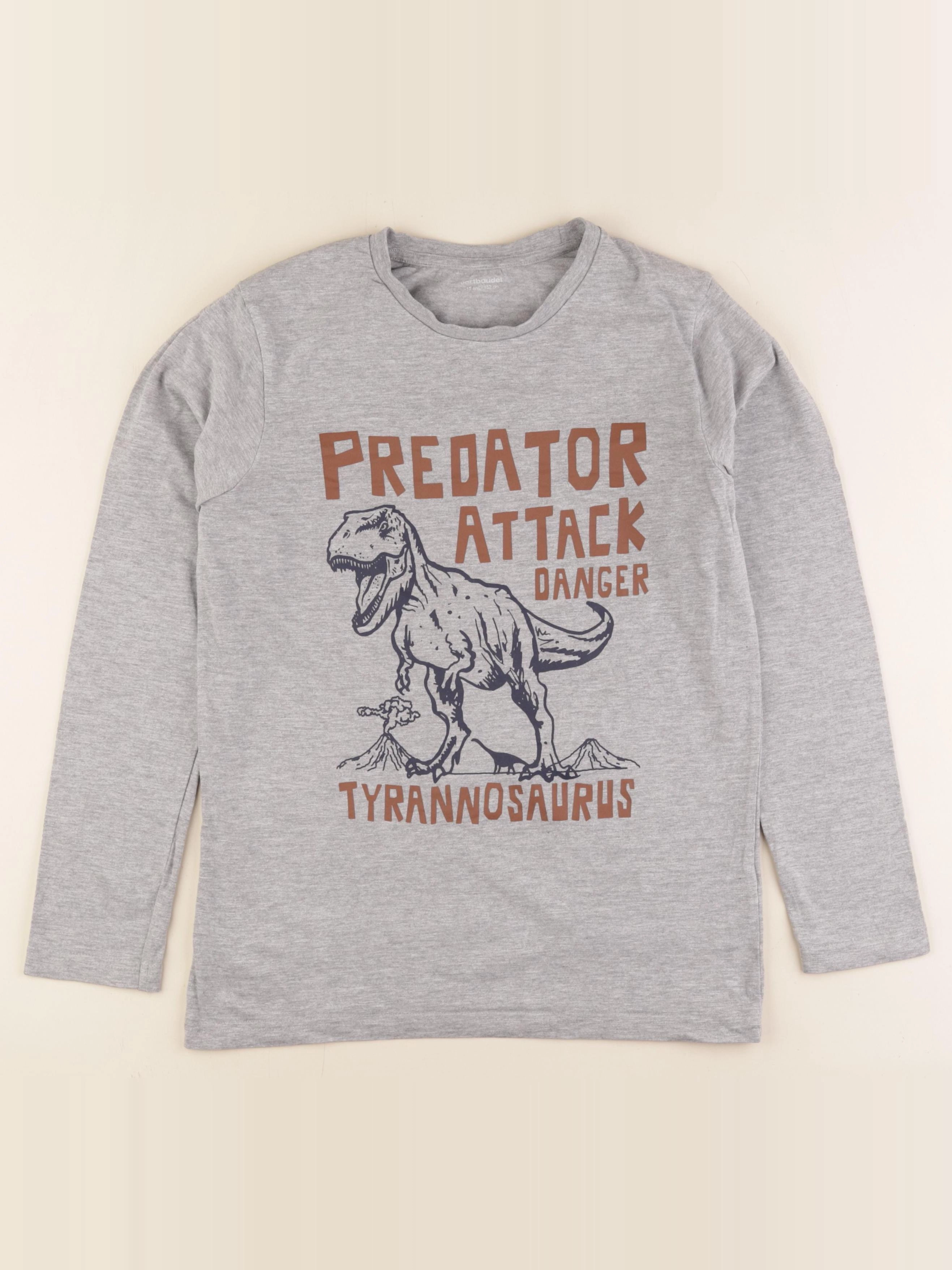 Vertbaudet - tee-shirt gris - 12 ans