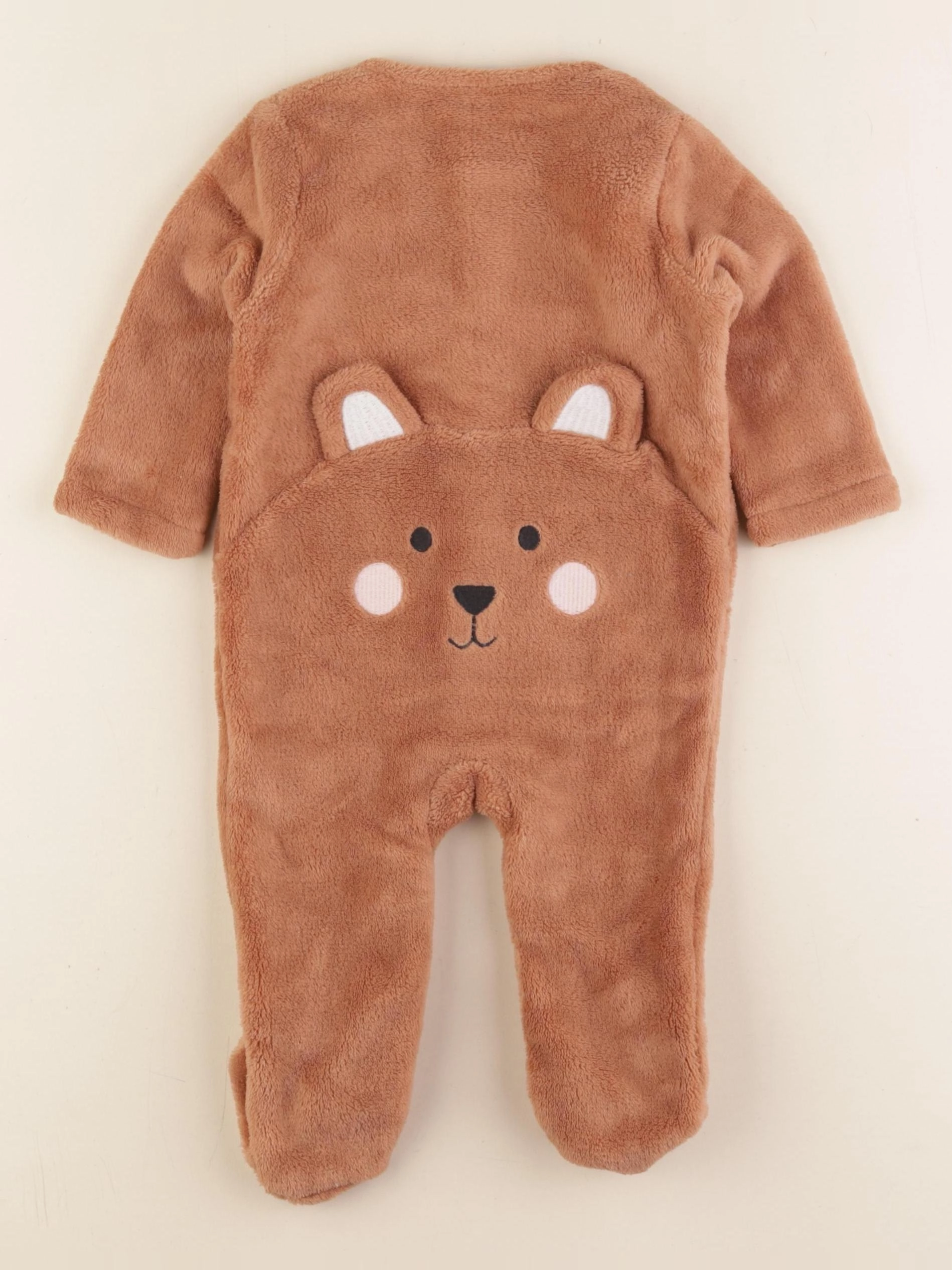 Vertbaudet - sur-pyjama marron - 6 mois