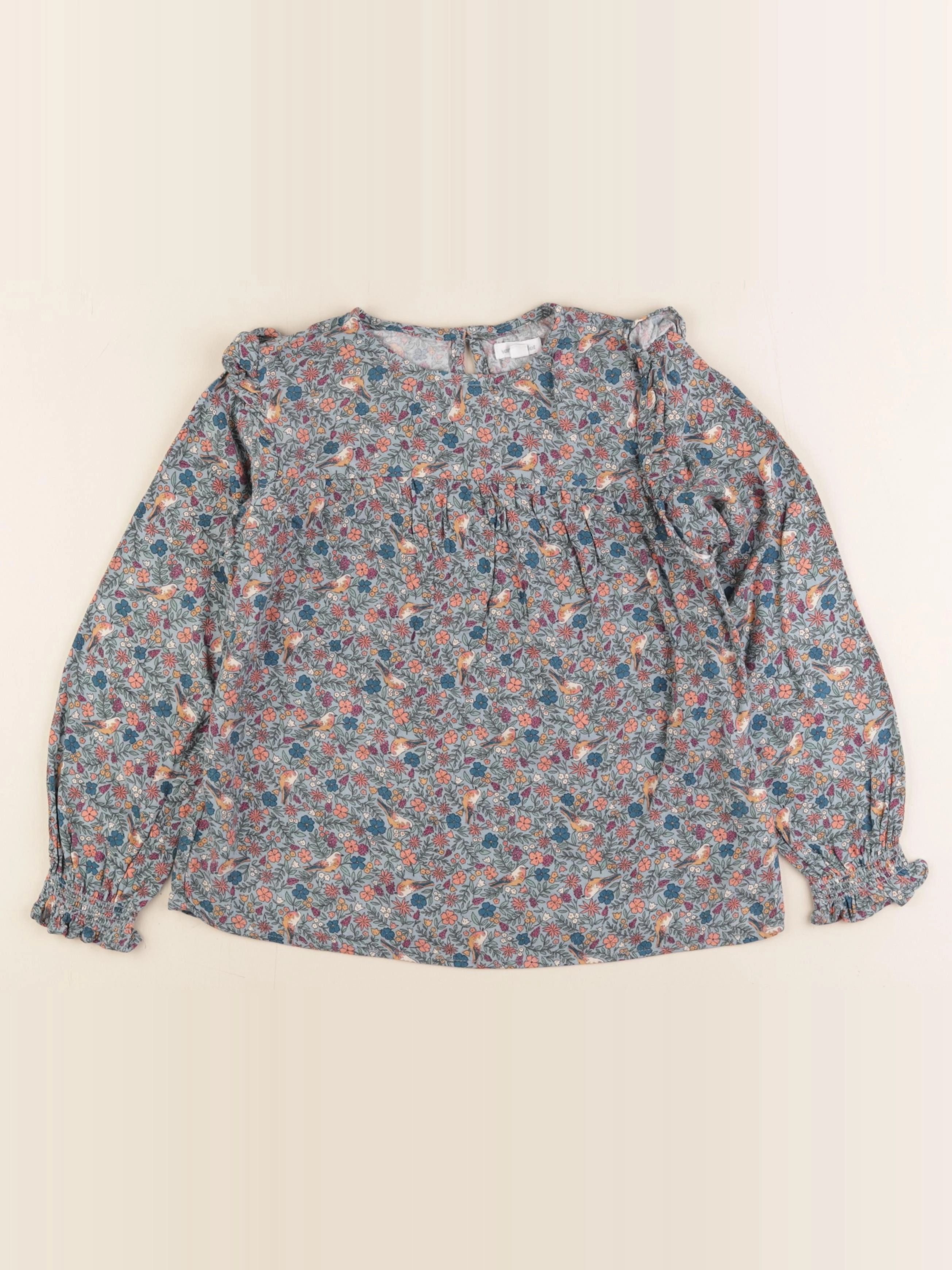 Vertbaudet - blouse bleu - 8 ans
