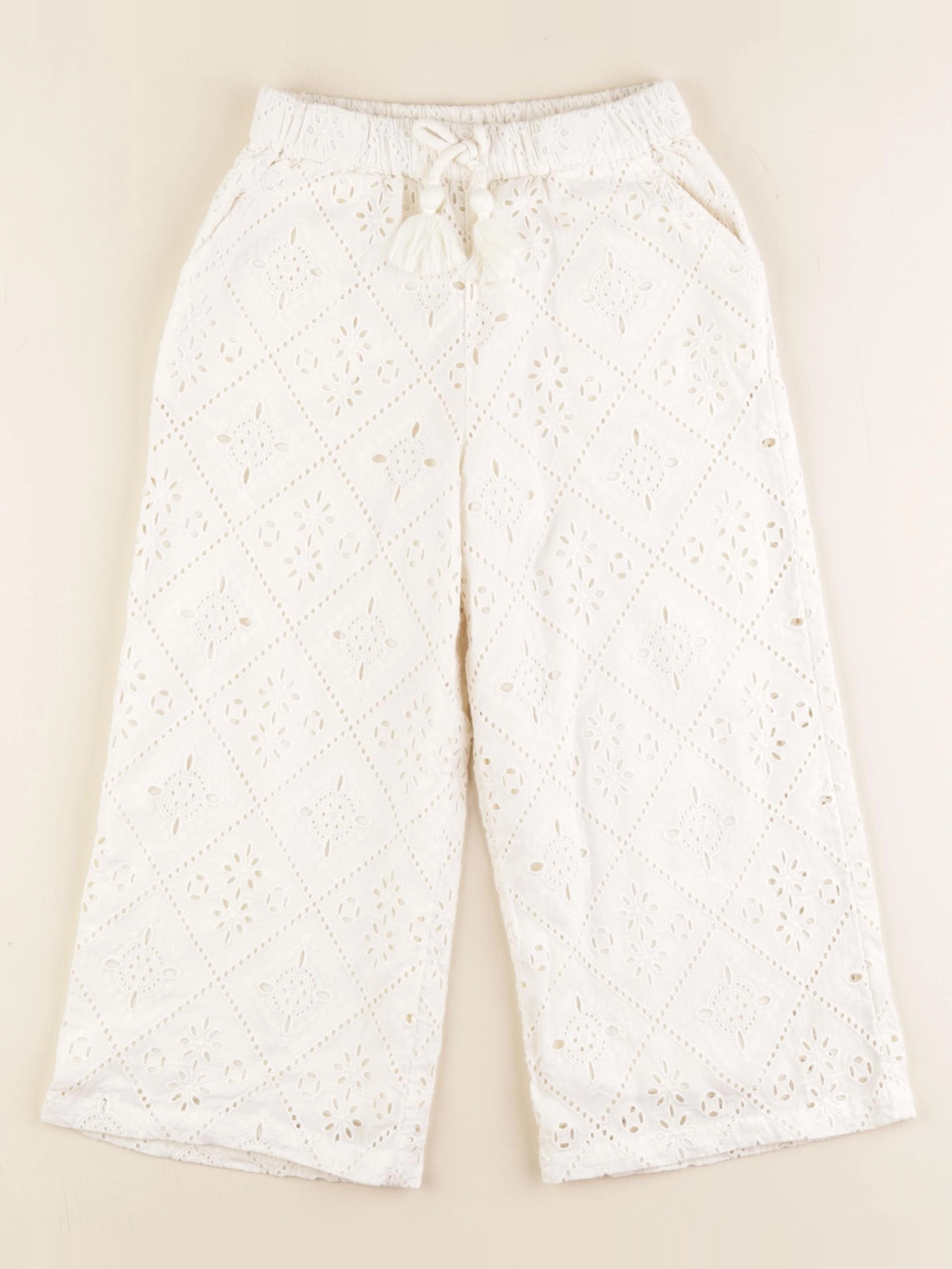 Vertbaudet - pantalon beige - 6 ans