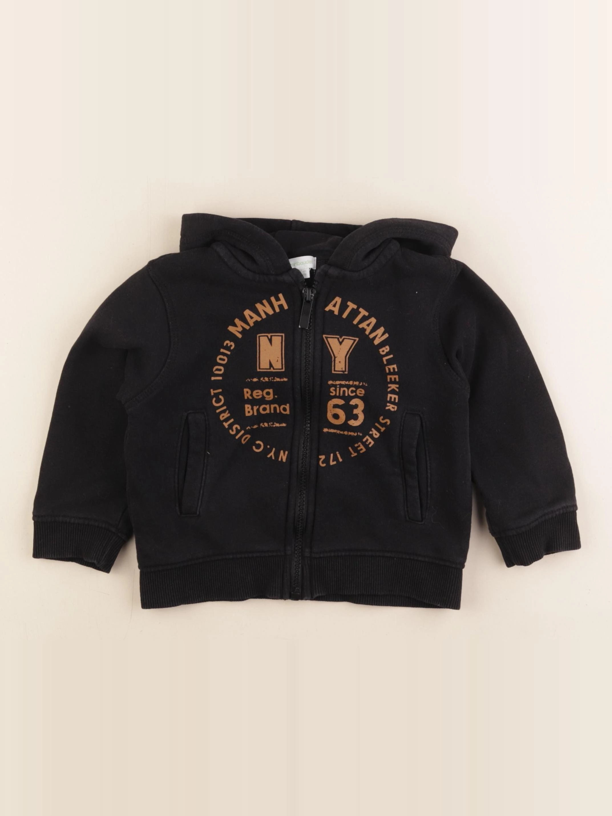 Vertbaudet - sweat noir - 3 ans
