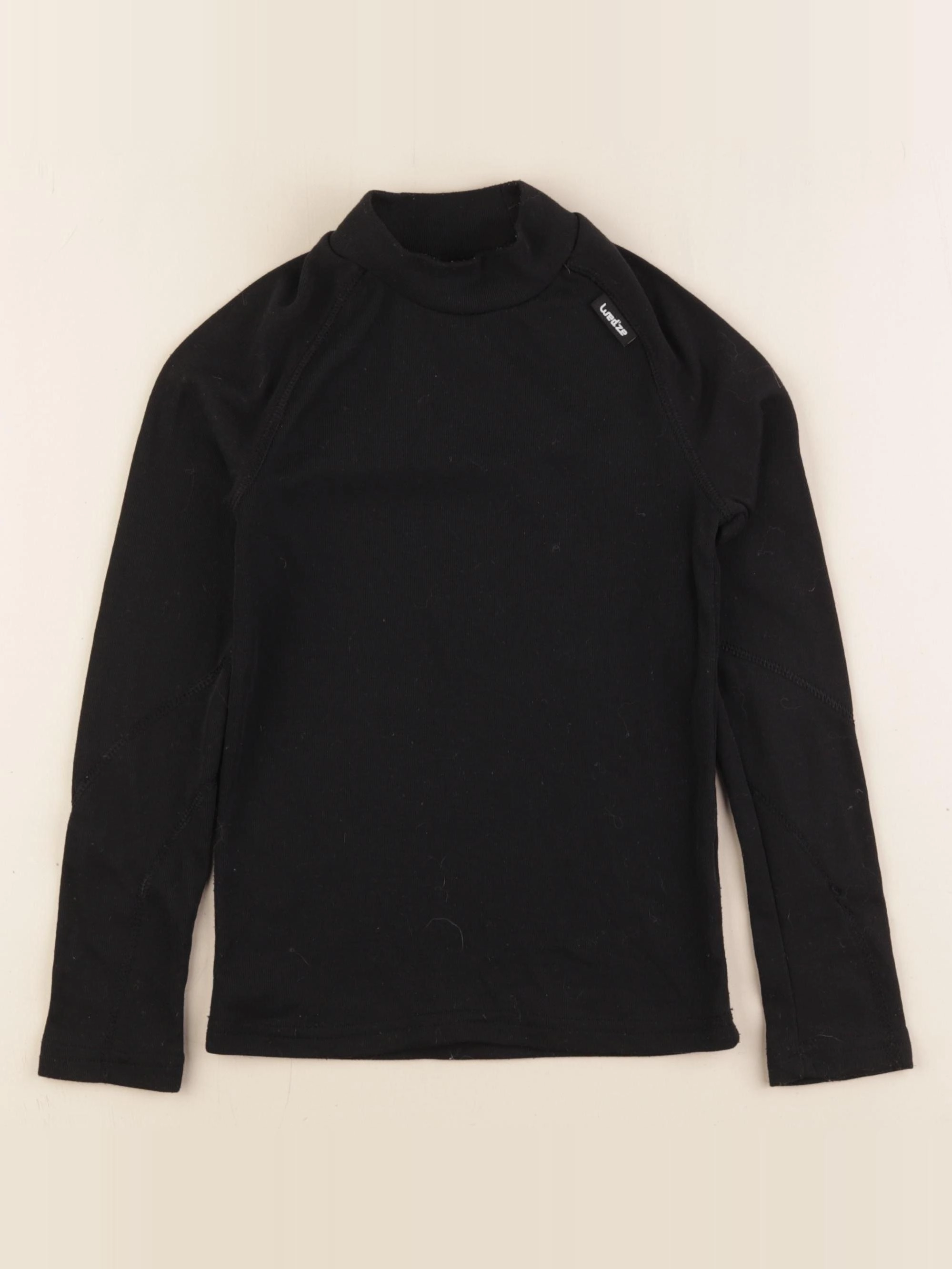 Decathlon ski - tee-shirt technique noir - 8 ans
