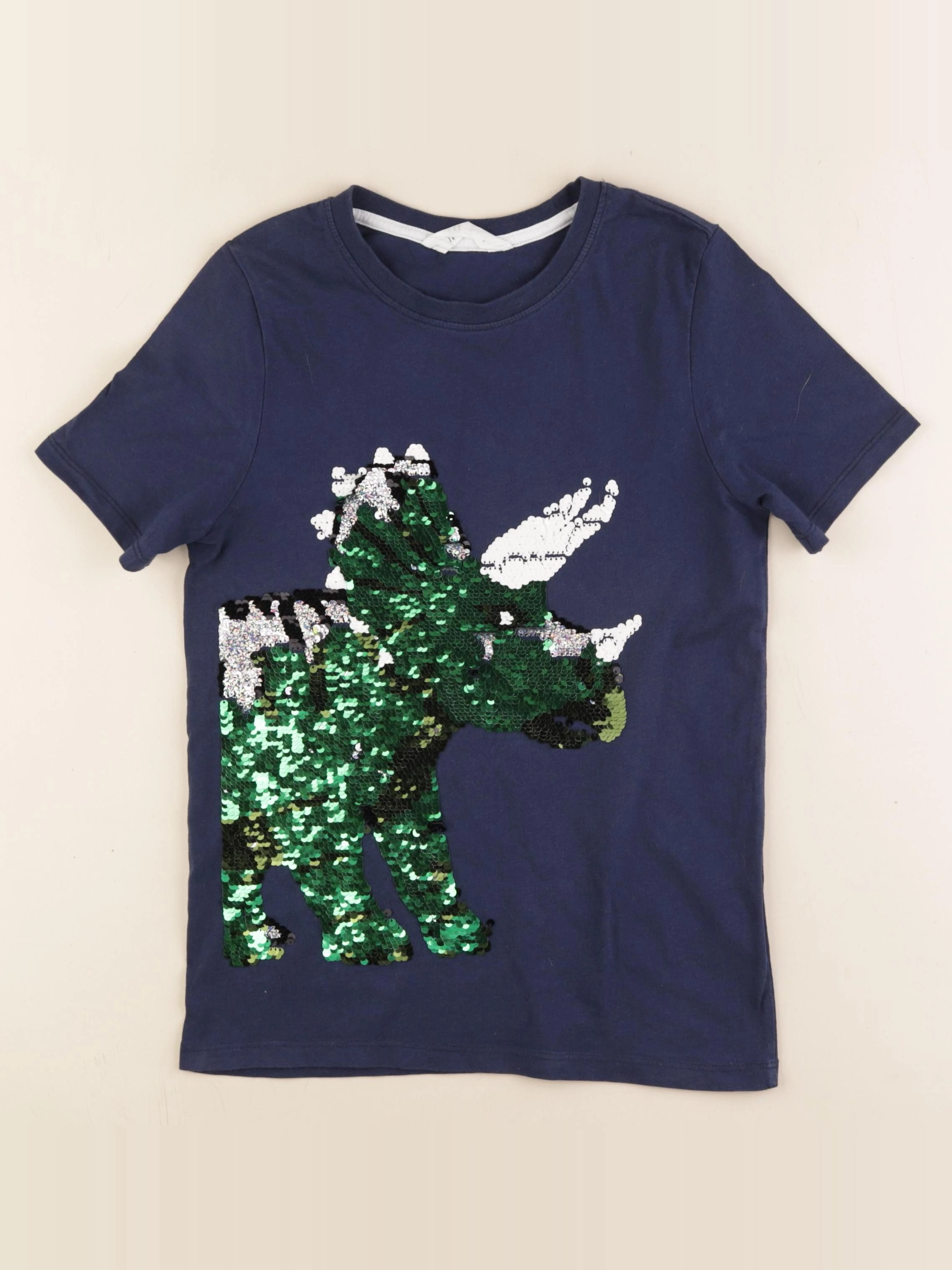 H&M - tee-shirt bleu - 8/10 ans