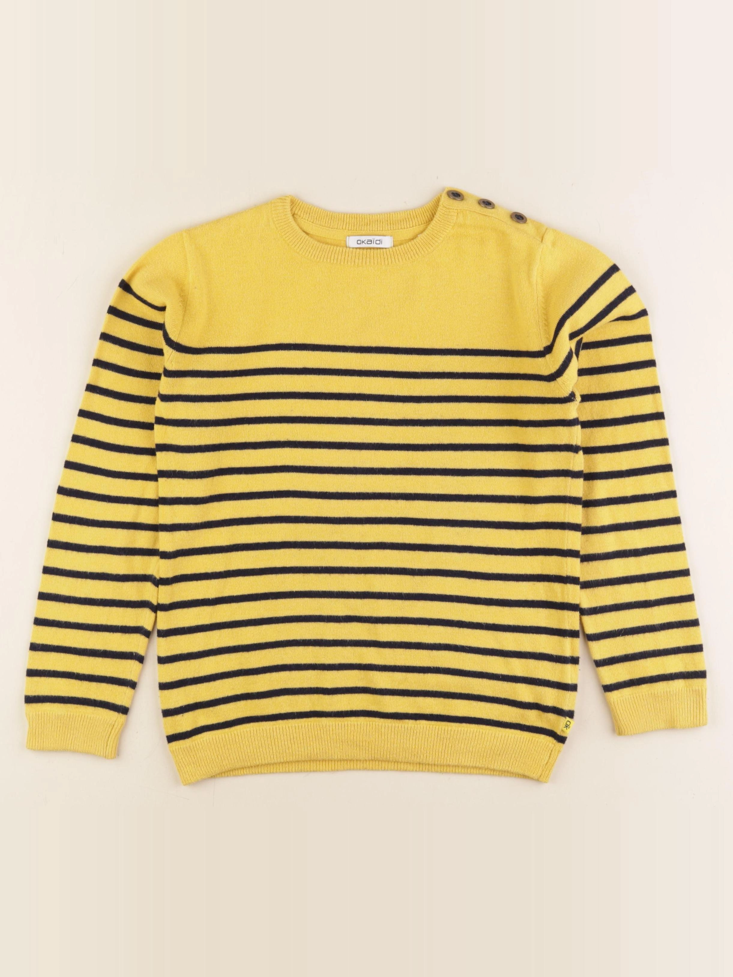Okaidi - pull jaune - 8 ans