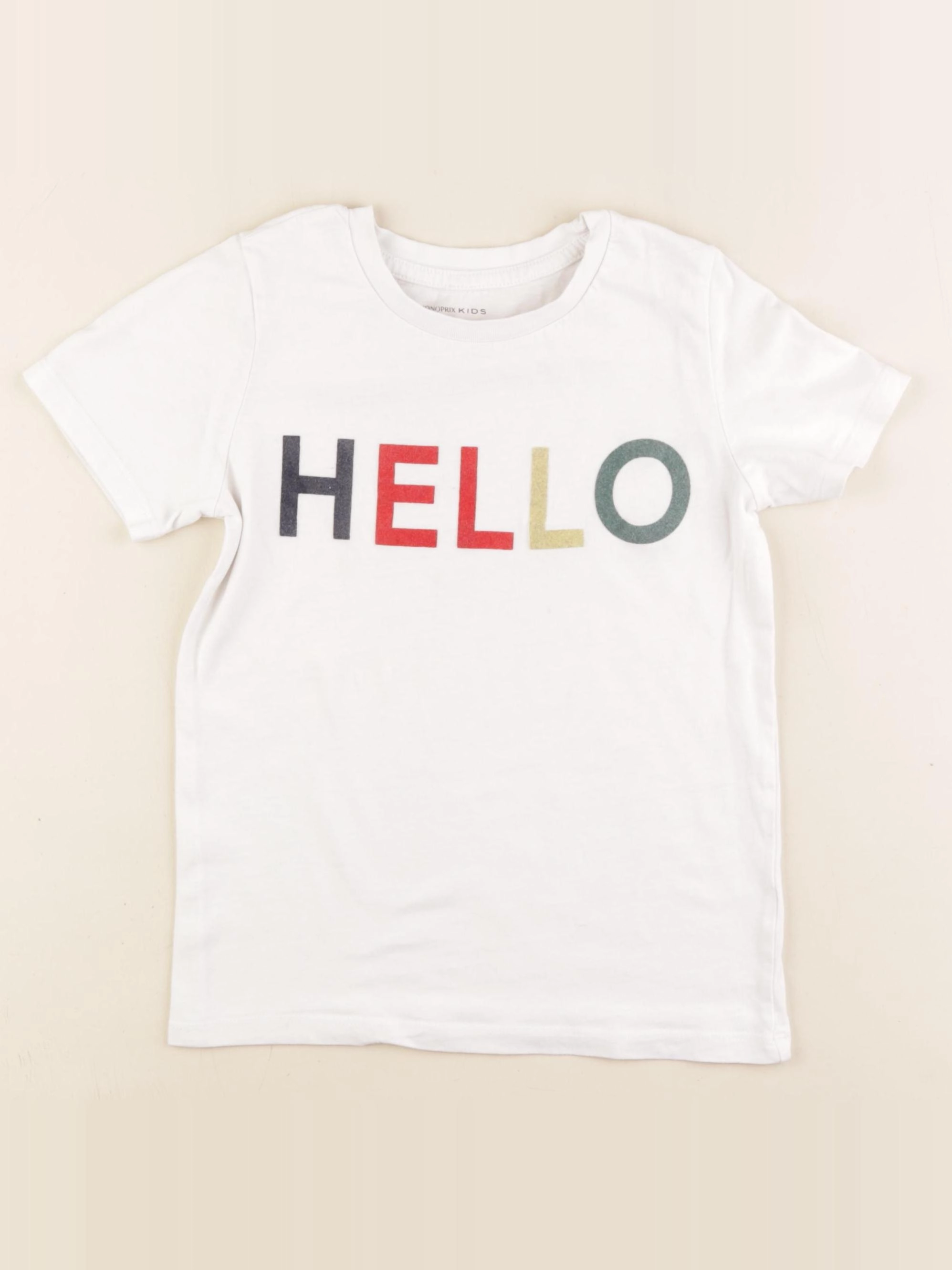 Monoprix - tee-shirt blanc - 6 ans