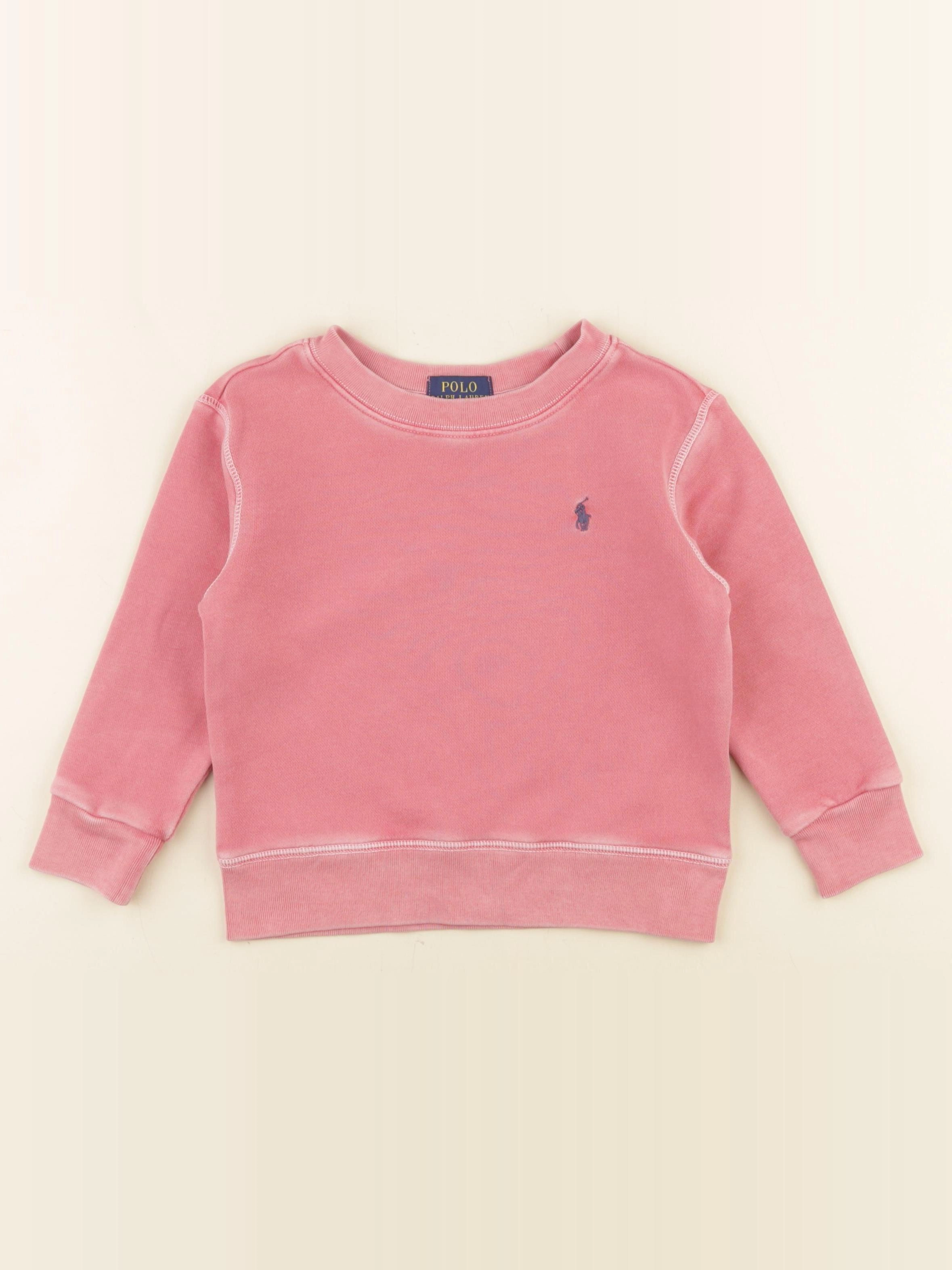 Ralph Lauren - sweat rose - 2 ans