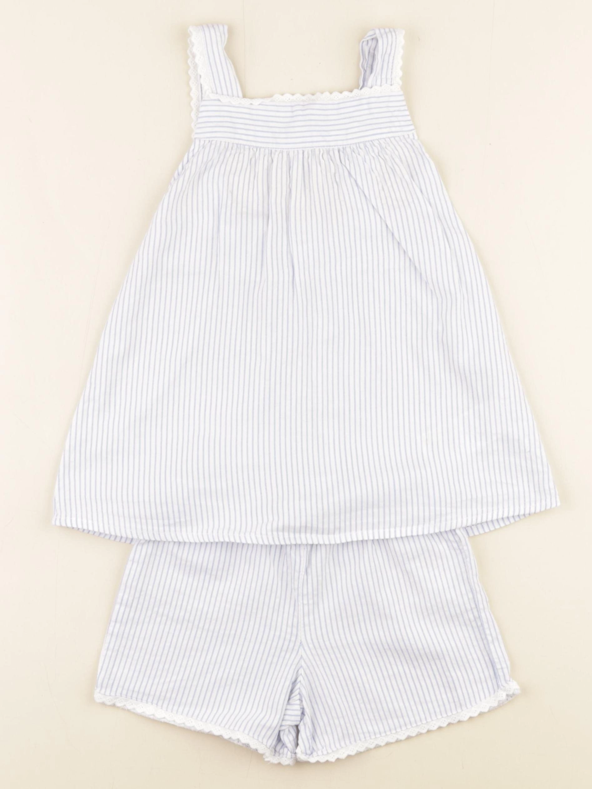 Vertbaudet - pyjama coton bleu - 4 ans