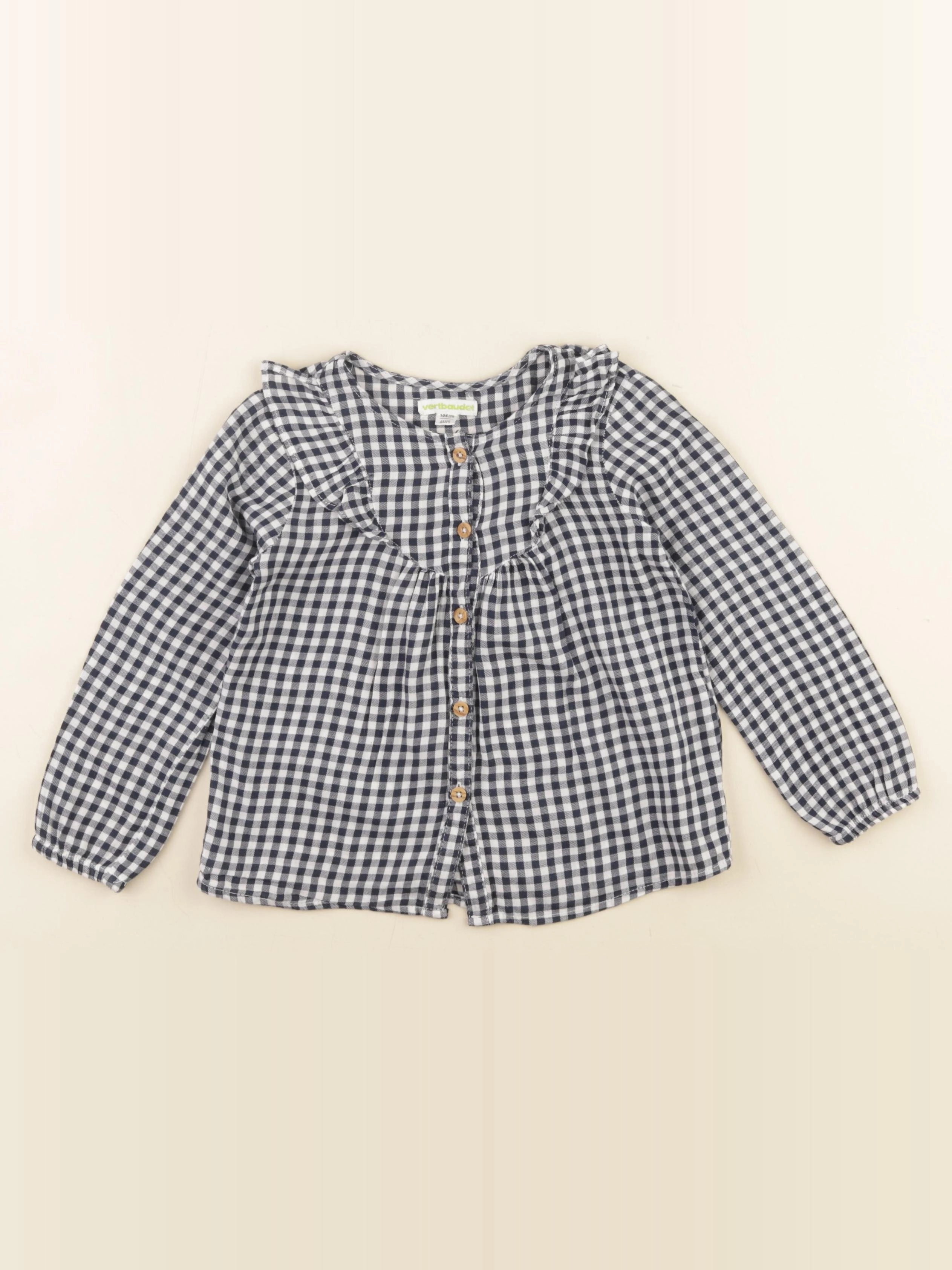 Vertbaudet - blouse bleu - 4 ans