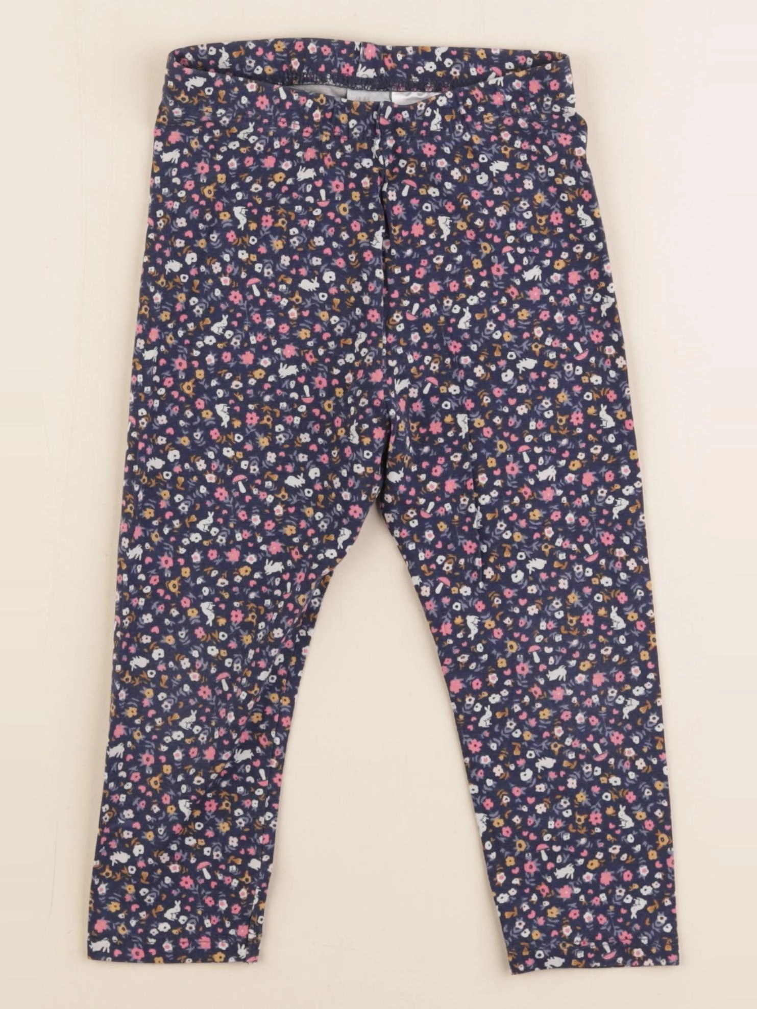 H&M - legging bleu - 18/24 mois