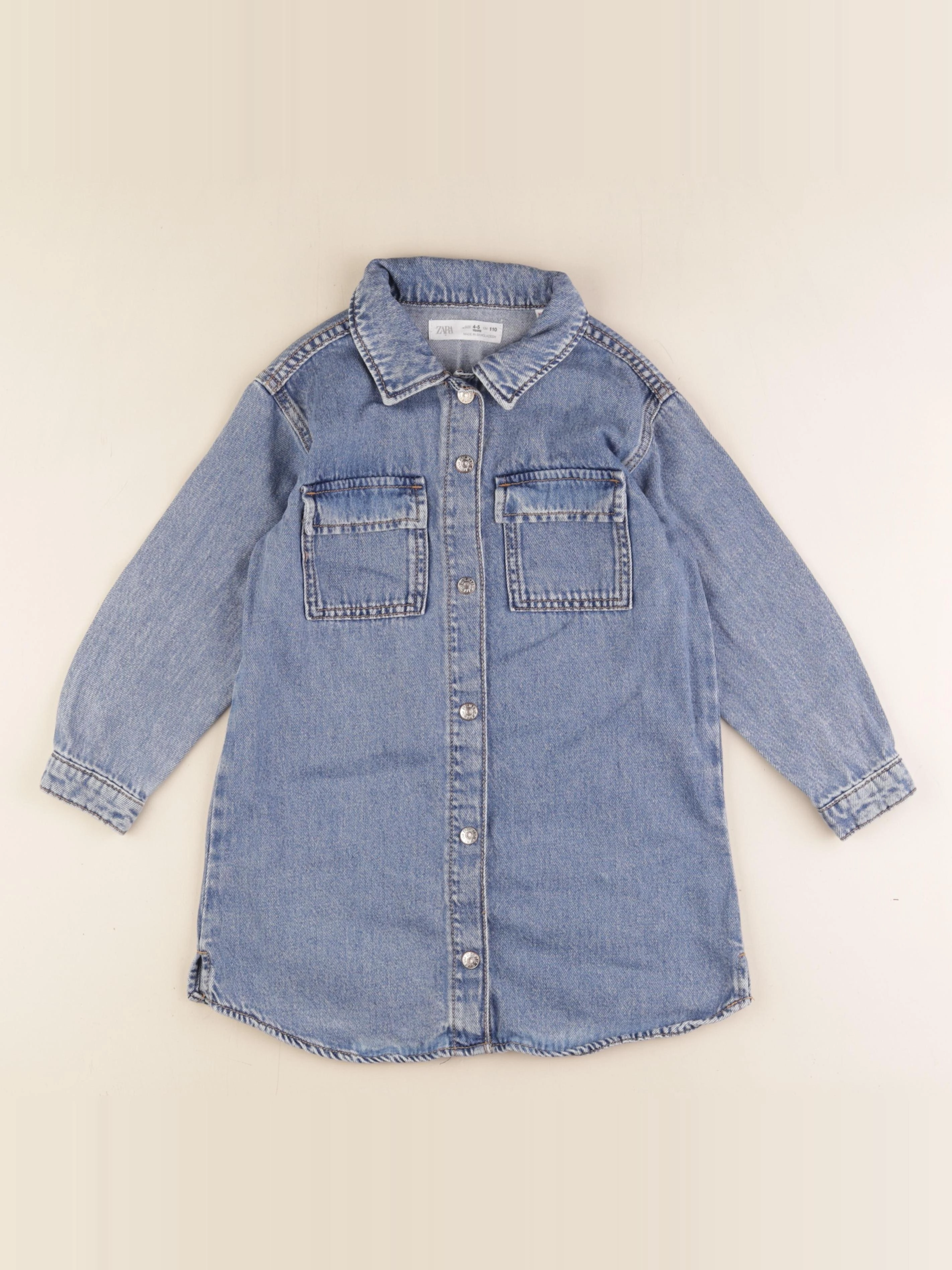 Zara - robe bleu - 4/5 ans