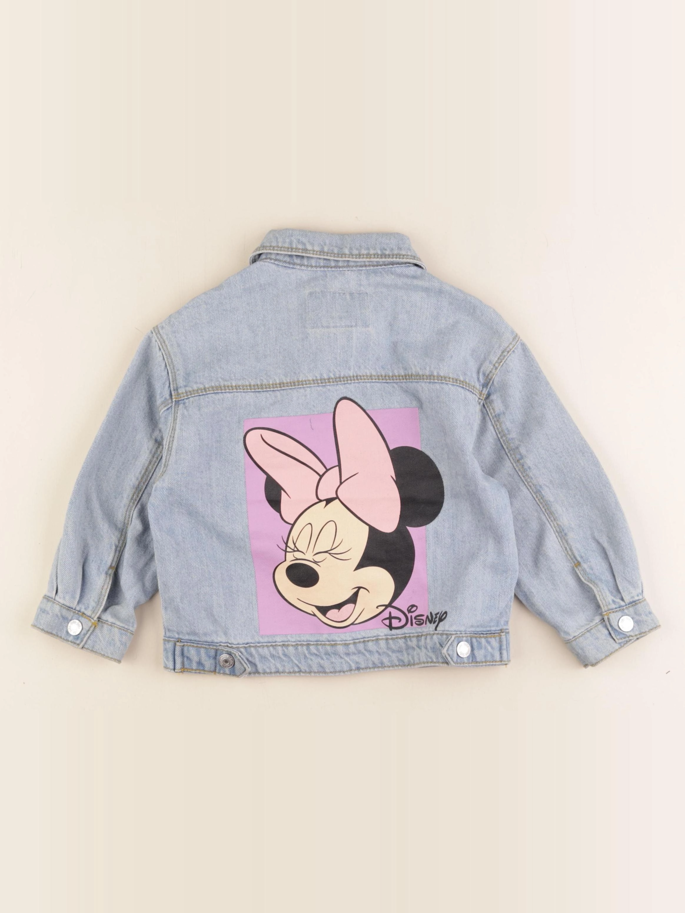 Zara - chemise imprimé au dos bleu - 2/3 ans