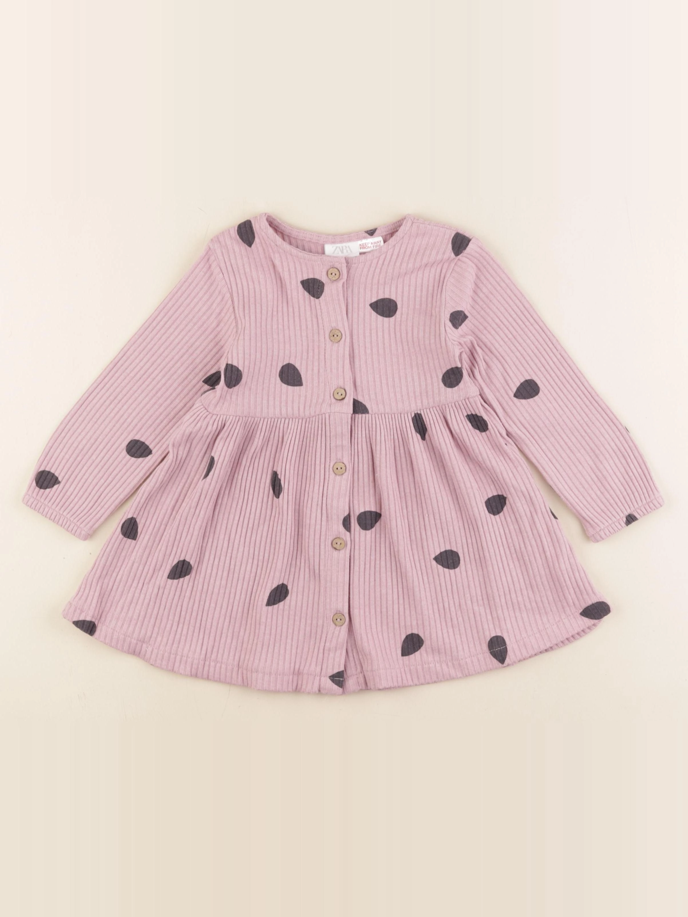 Zara - robe violet - 2/3 ans