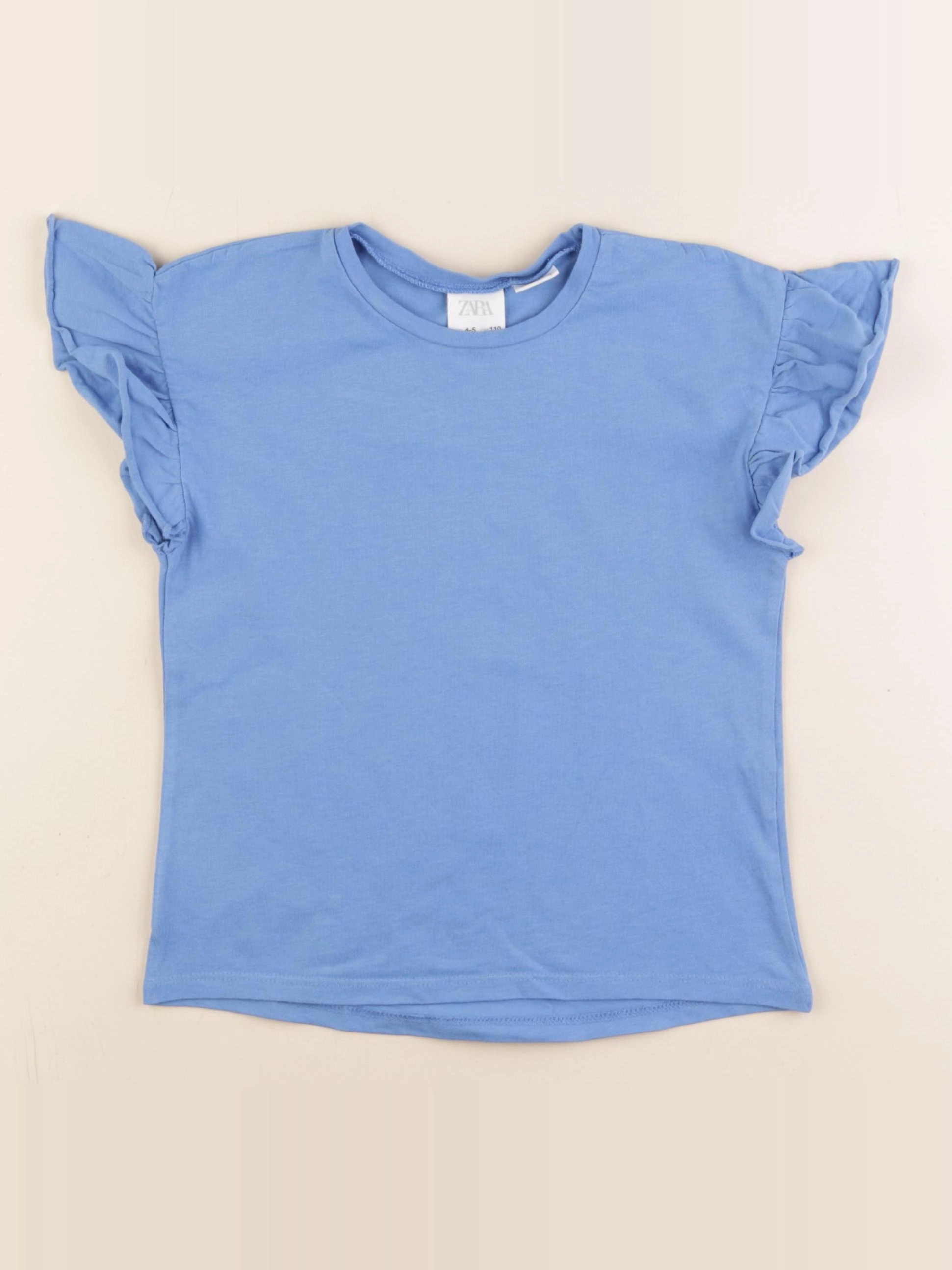 Zara - tee-shirt bleu - 4/5 ans