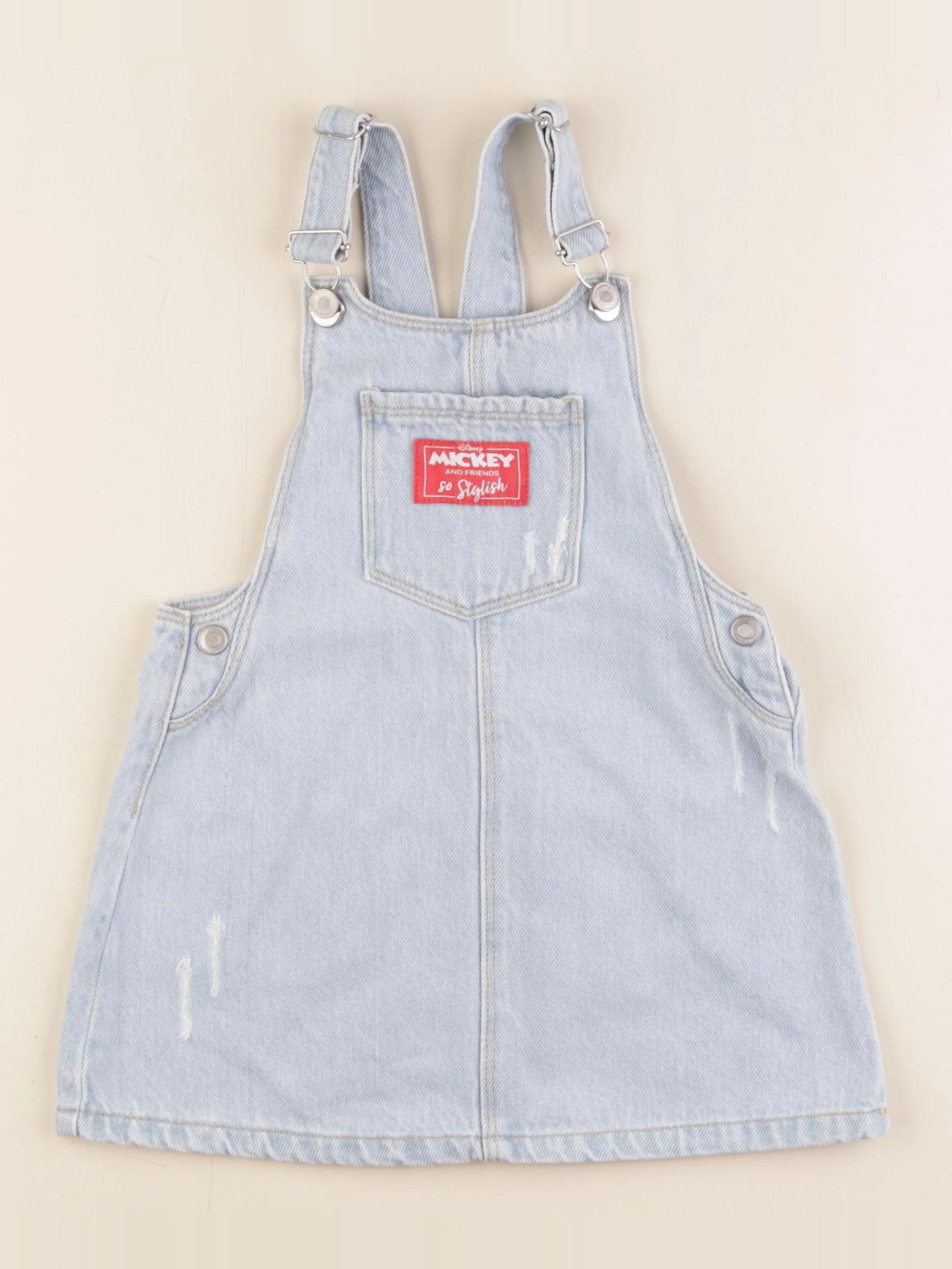 Zara - robe imprimé au dos bleu - 2/3 ans