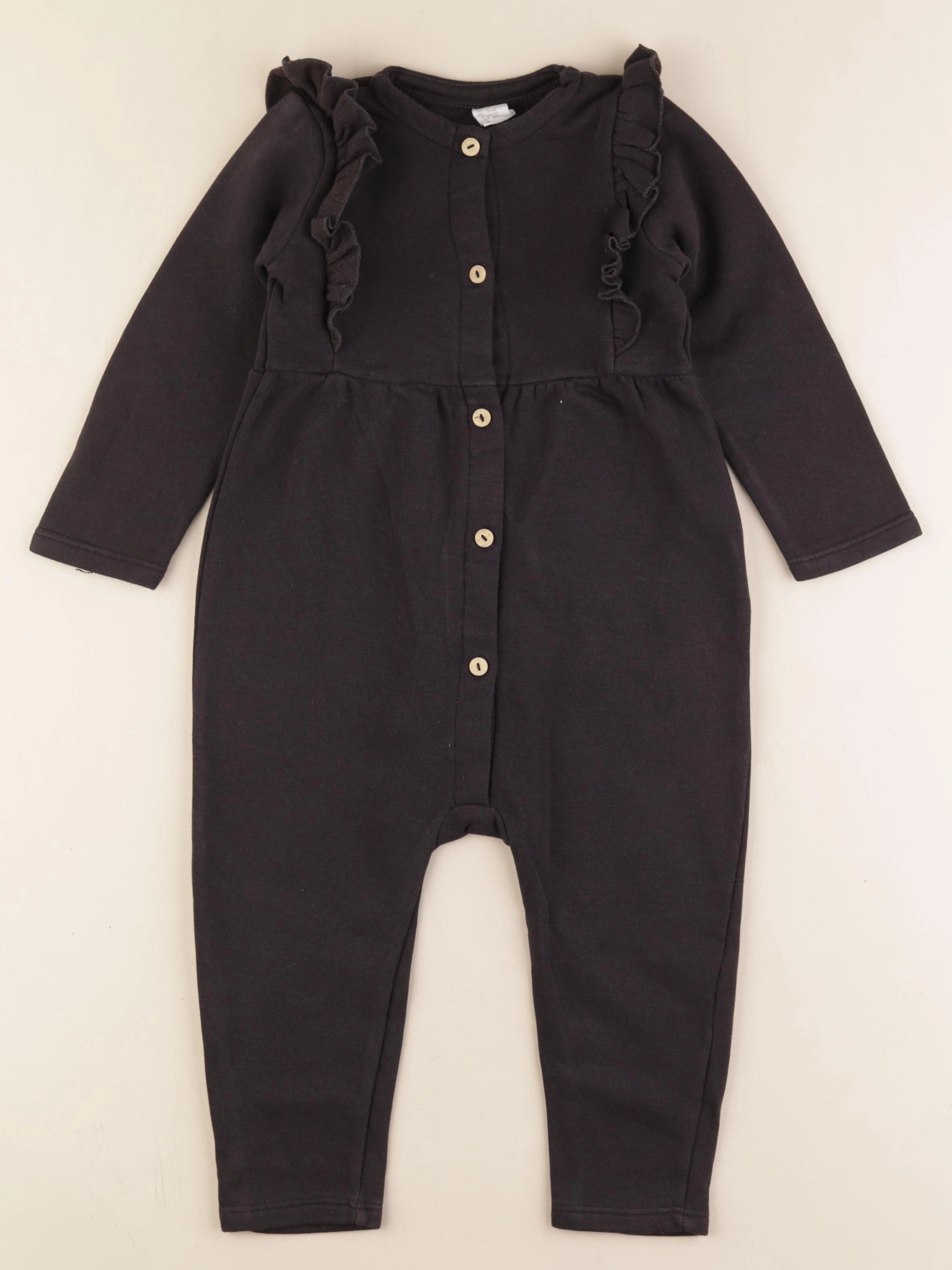 H&M - combinaison noir - 18/24 mois