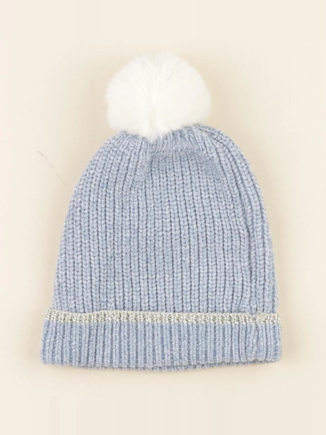 Vertbaudet - bonnet bleu - 8/10 ans