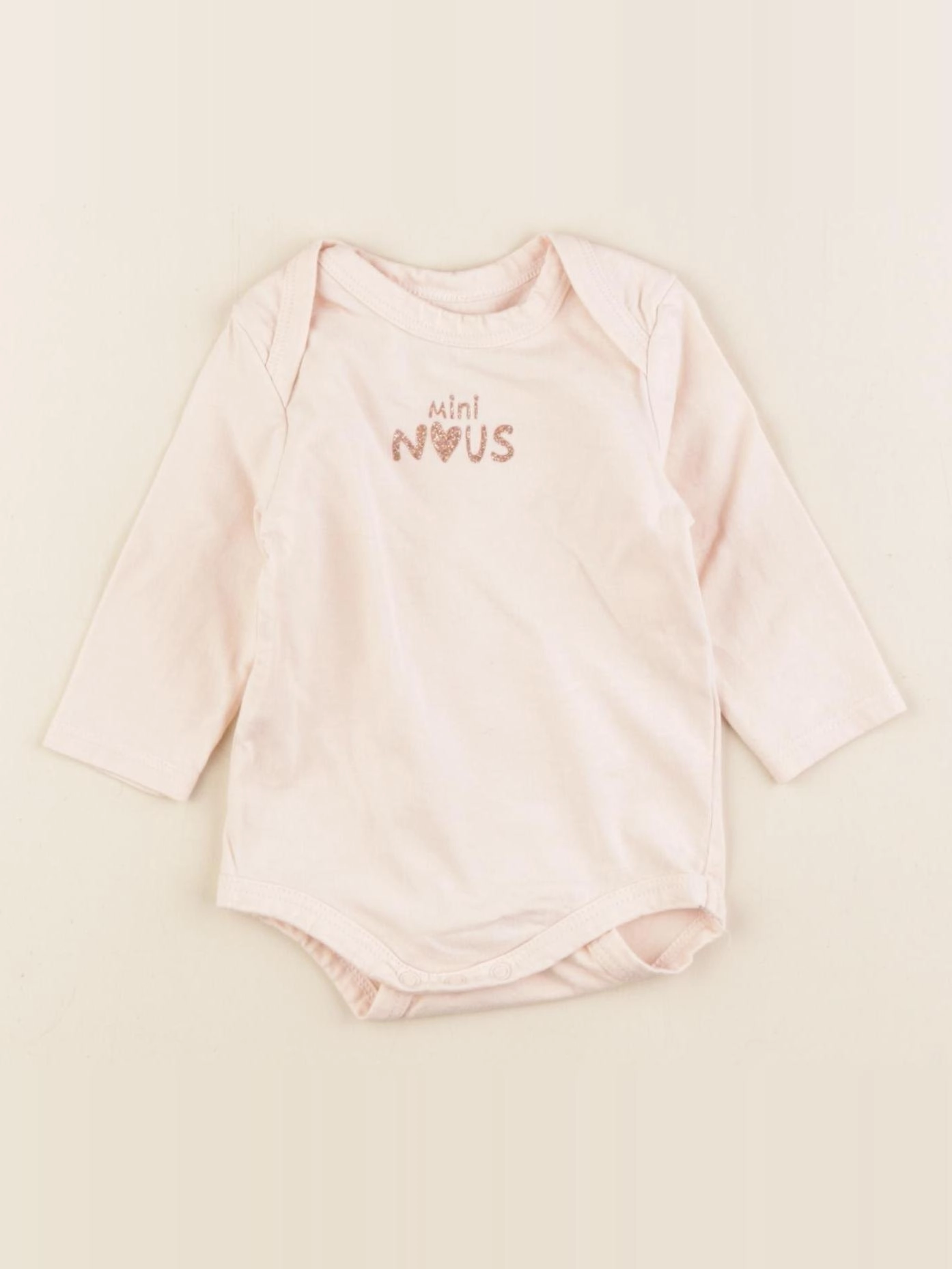 Tape à l'oeil - body rose - 3 mois