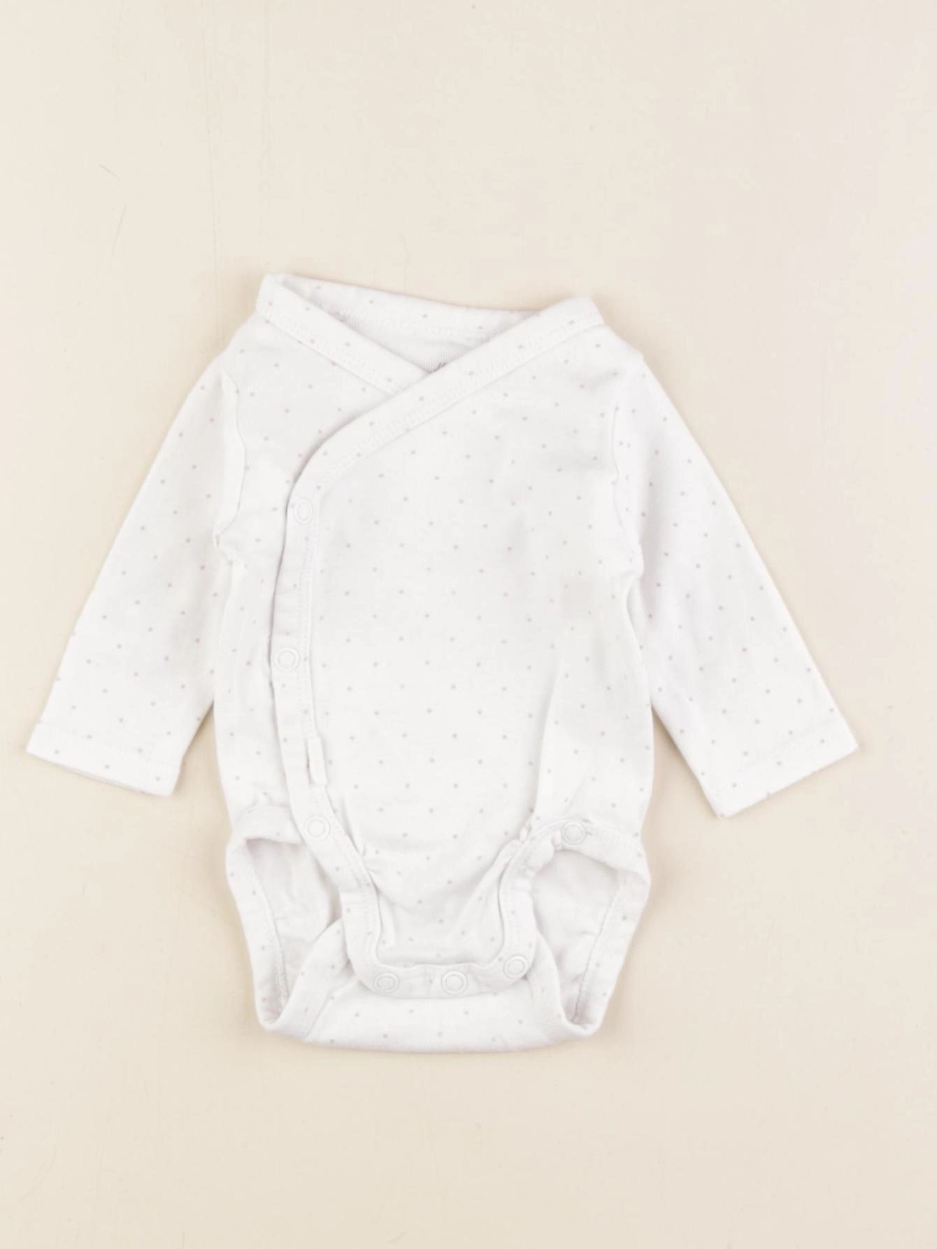 H&M - body blanc - 0/1 mois