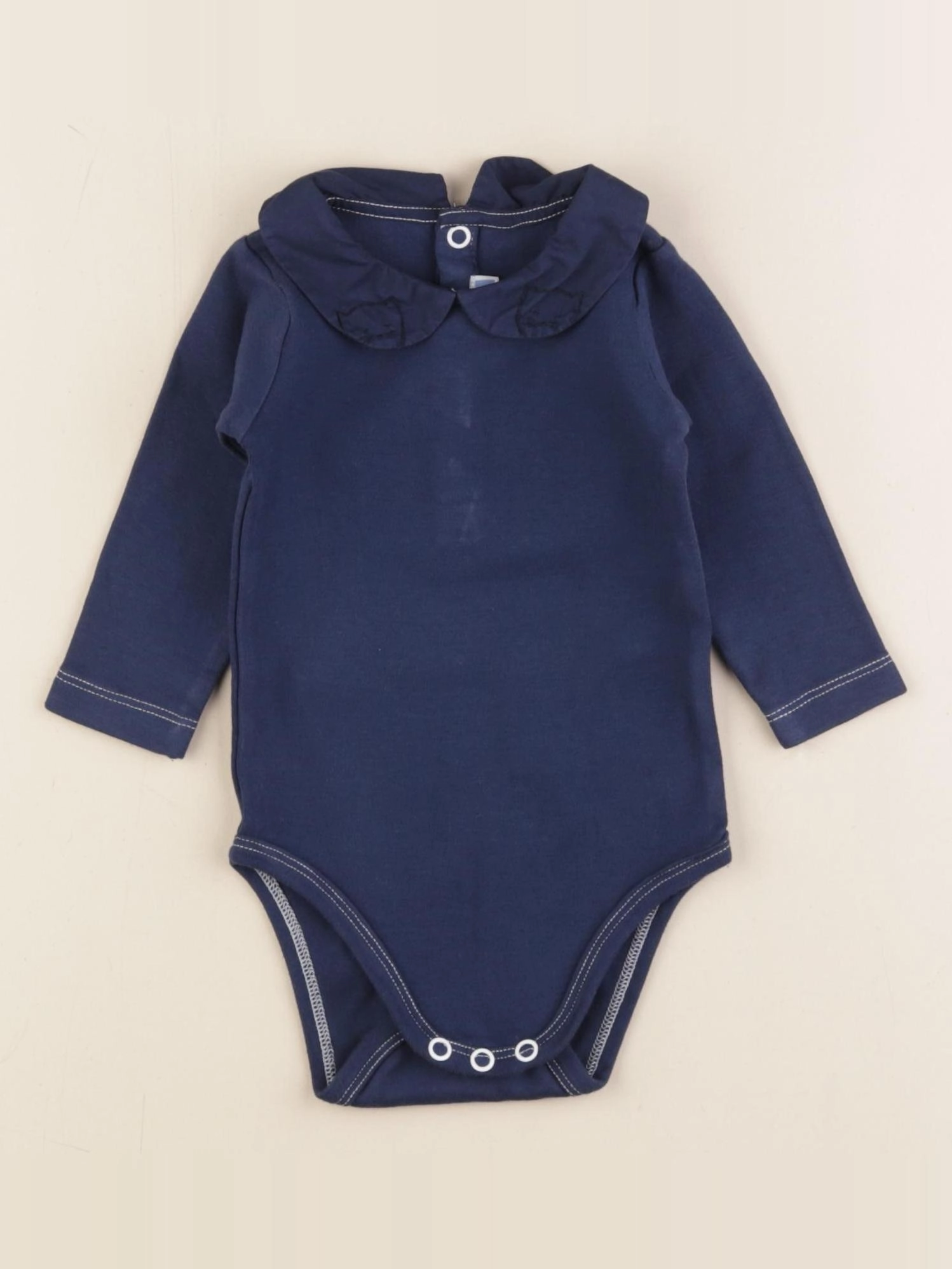 Jacadi - body à col bleu - 6 mois