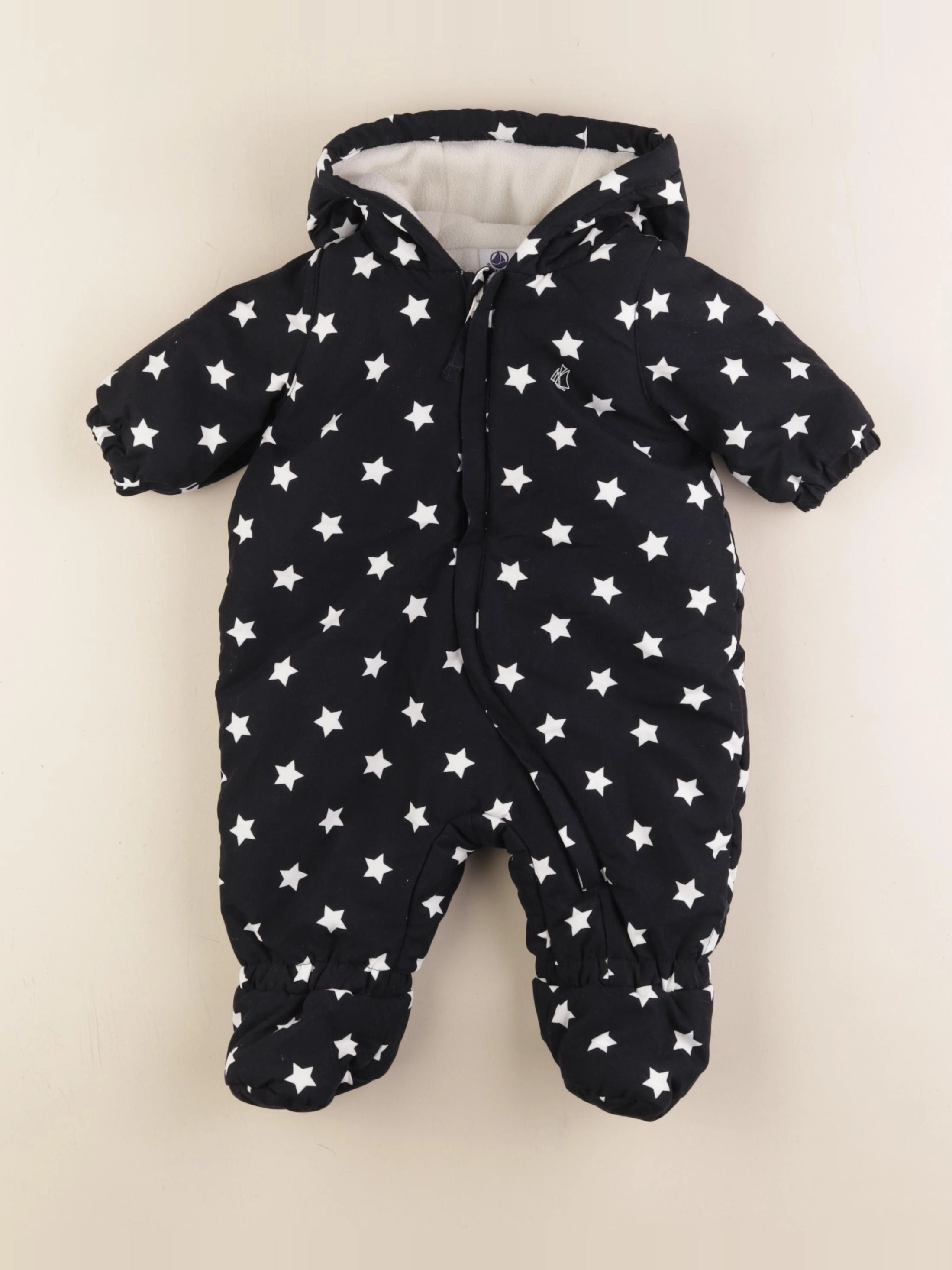 Petit Bateau - combi-pilote bleu - 3 mois