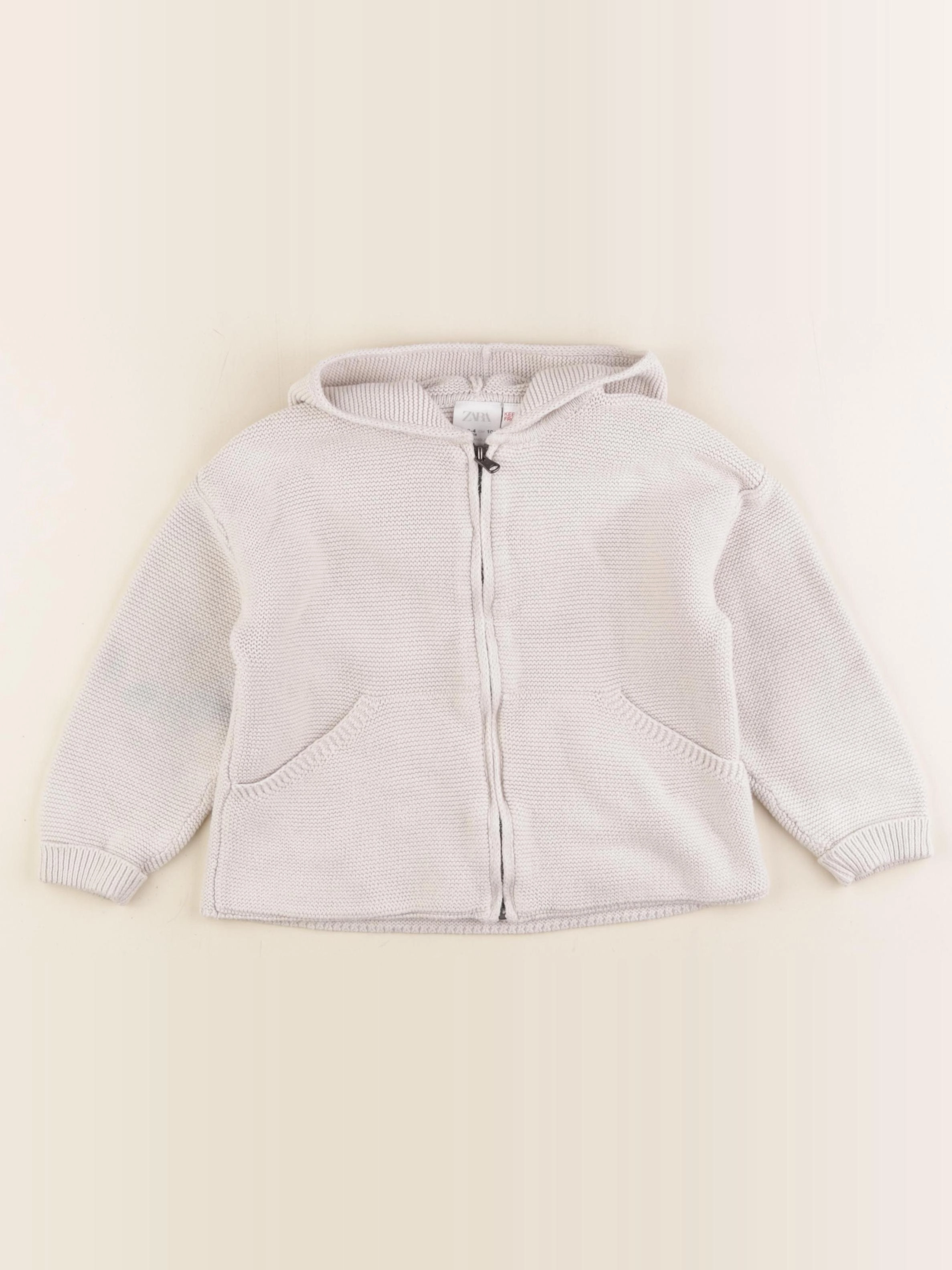 Zara - gilet gris - 3/4 ans