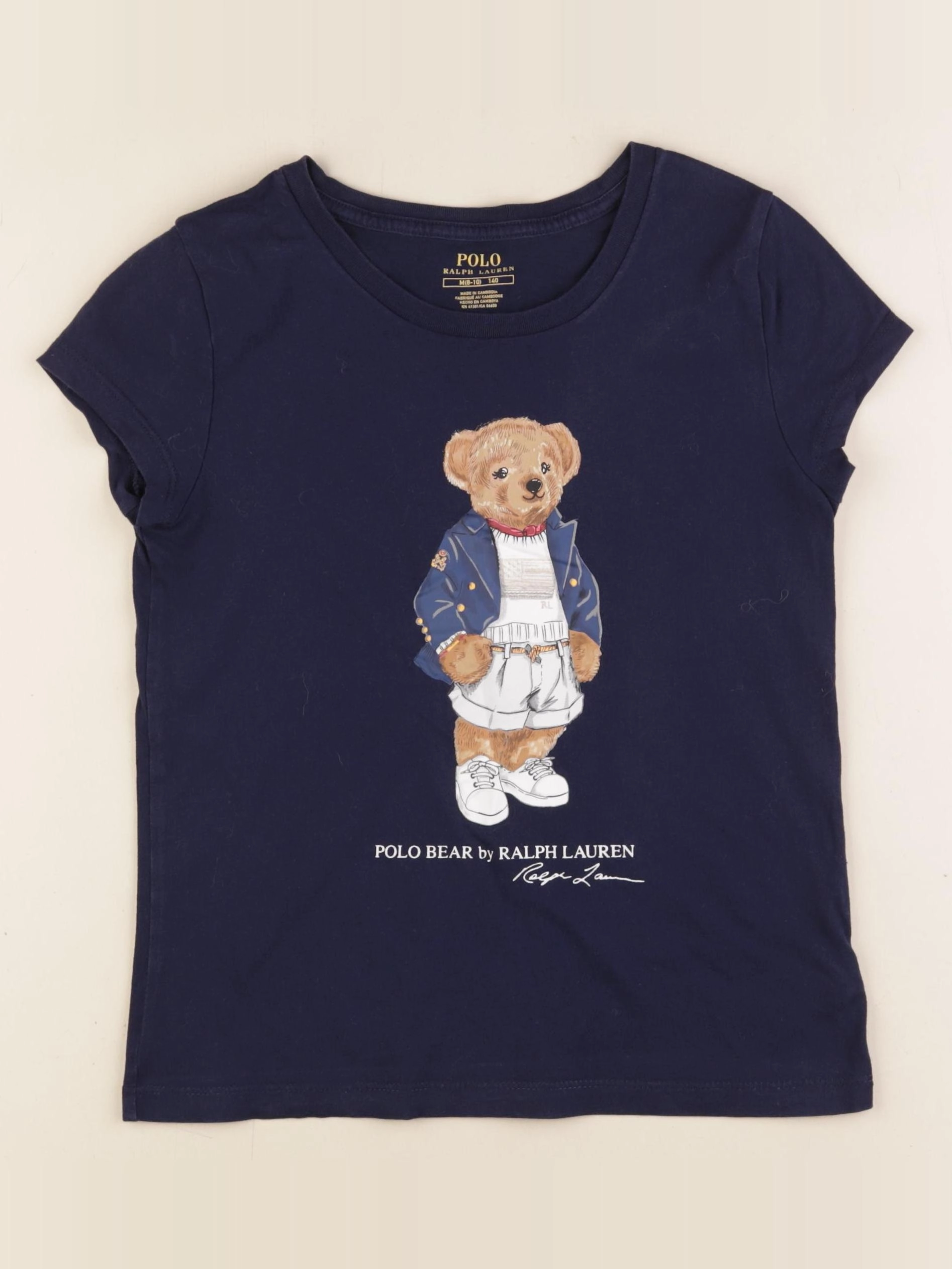 Ralph Lauren - tee-shirt bleu - 8/10 ans