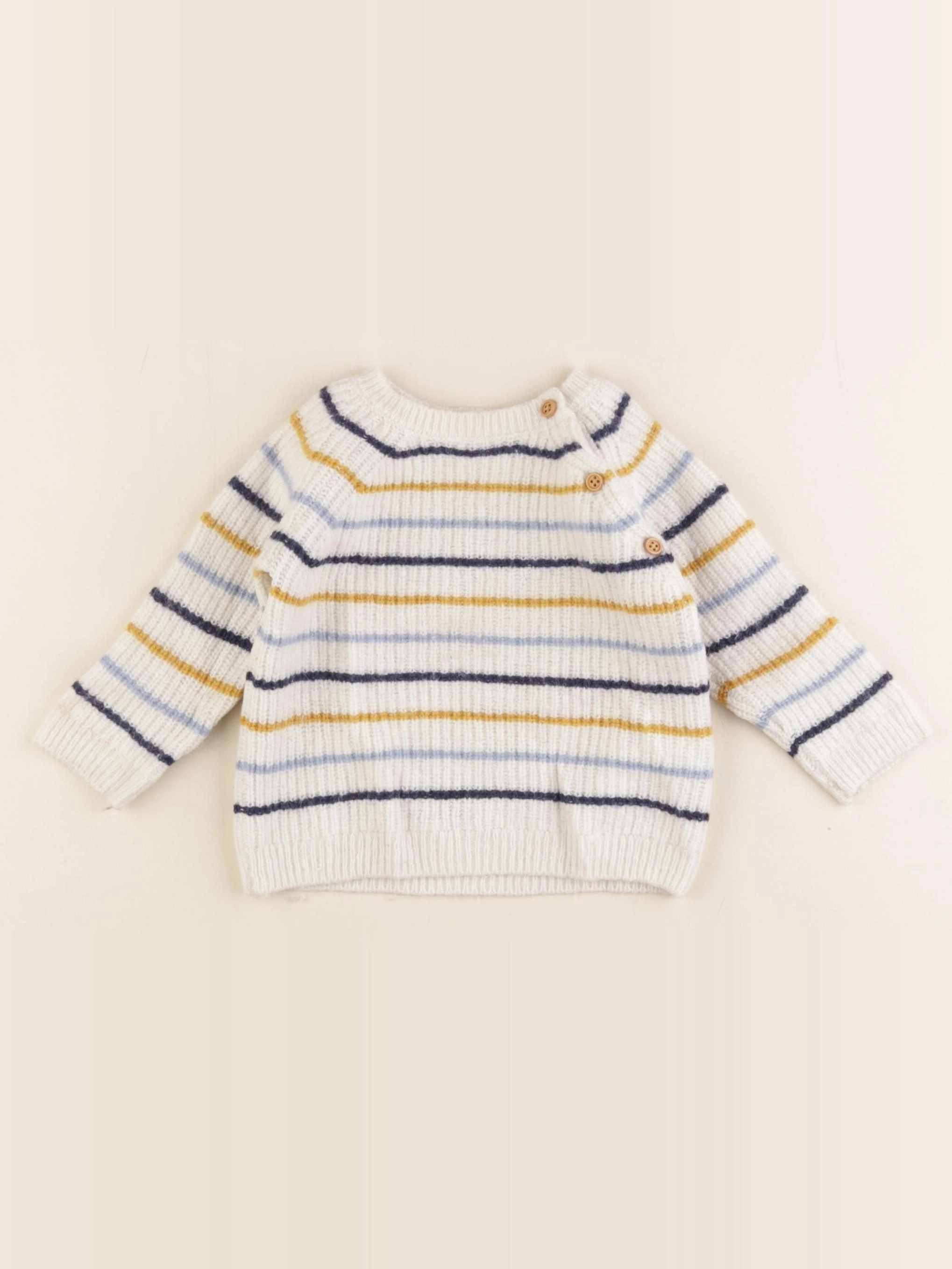 Cyrillus - pull blanc - 12 mois