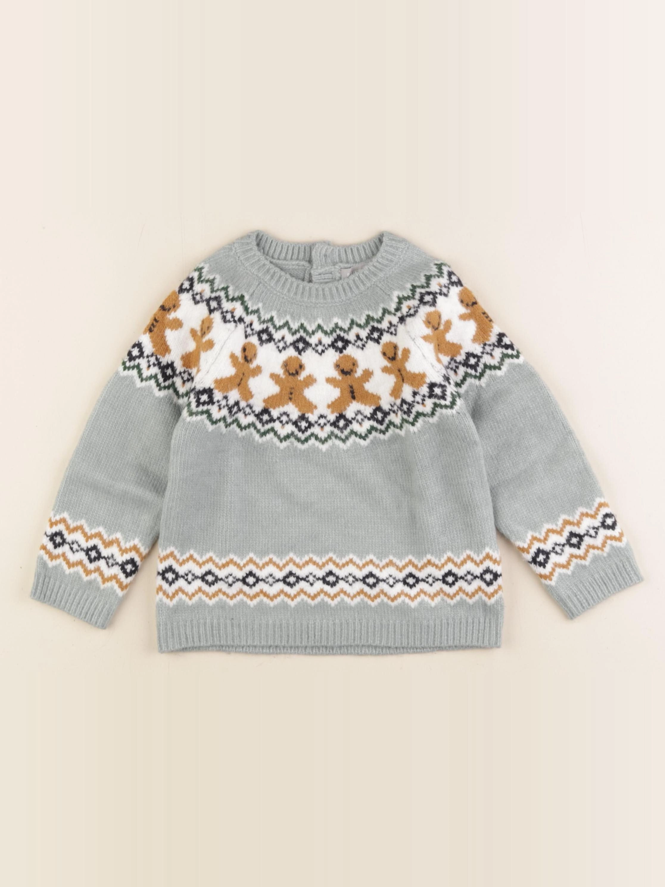 Boutchou - pull bleu - 24 mois