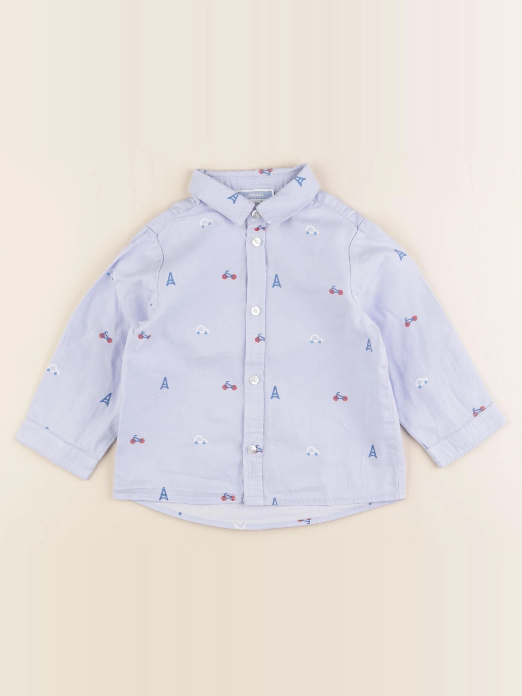 Jacadi - chemise bleu - 18 mois