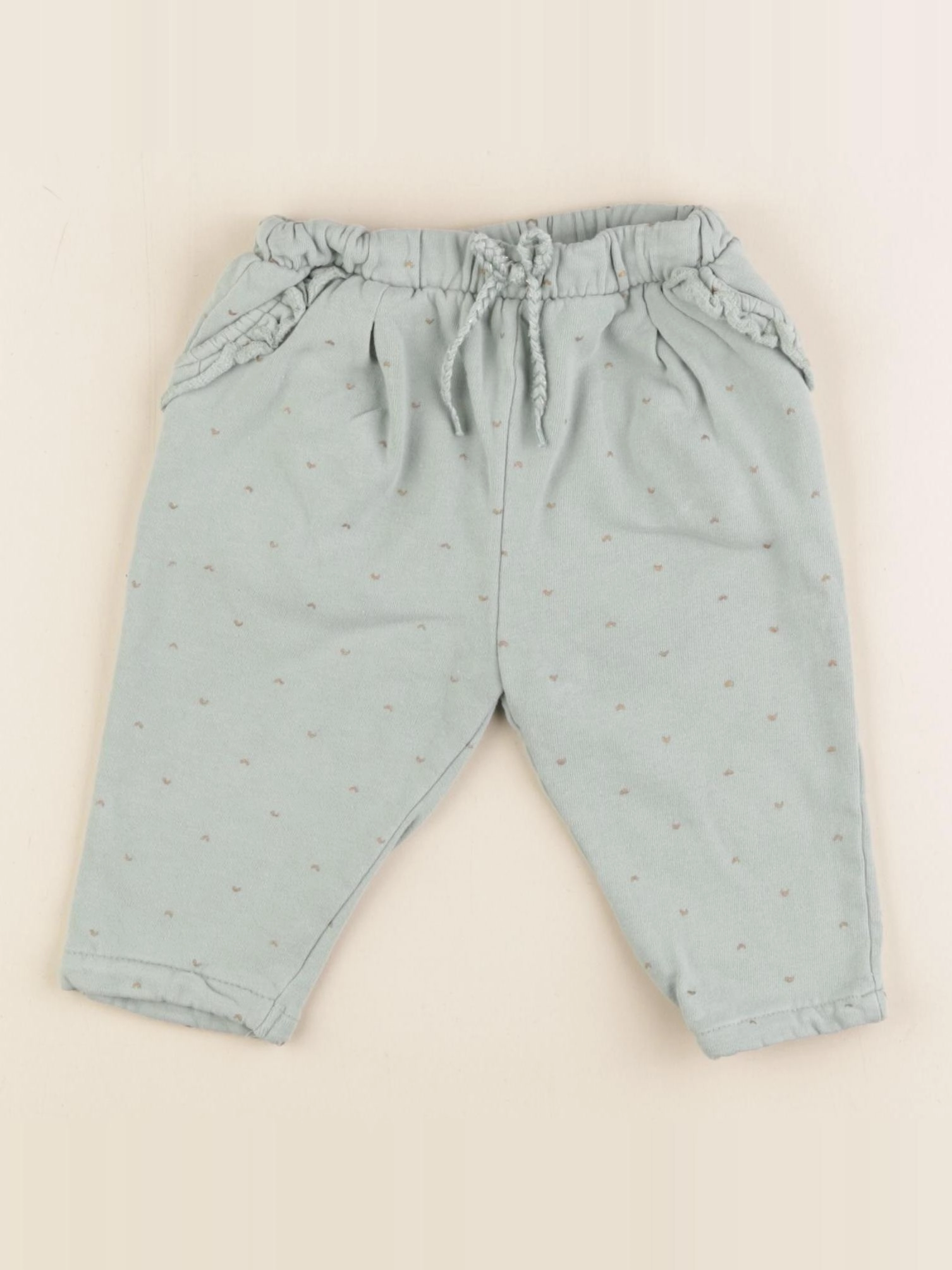 Vertbaudet - pantalon vert - 12 mois