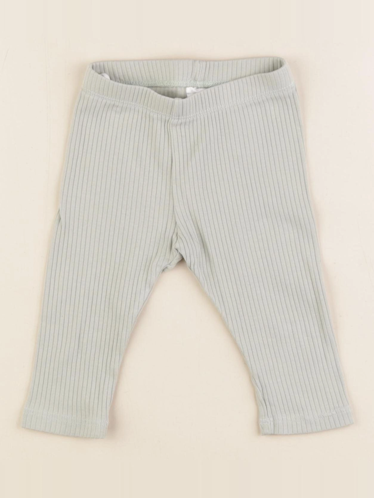 H&M - legging vert - 4/6 mois