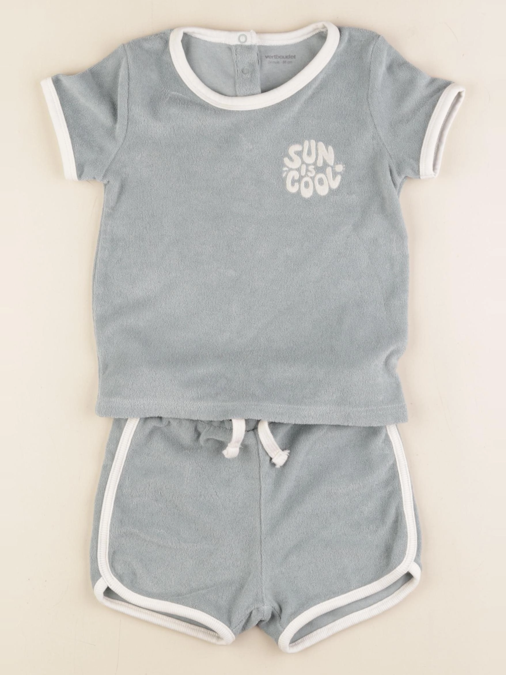 Vertbaudet - ensemble bleu - 24 mois