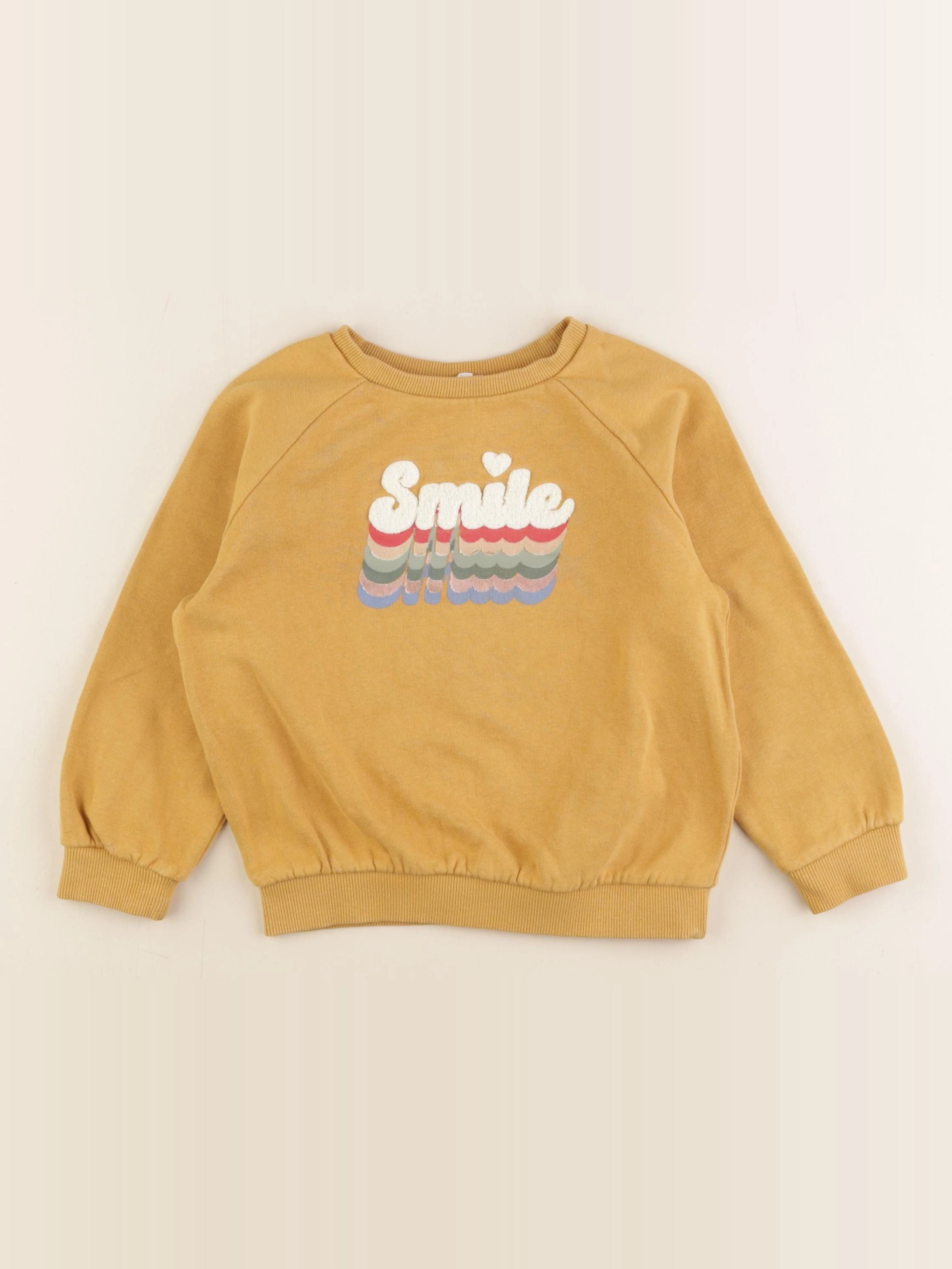 Vertbaudet - sweat jaune - 4 ans