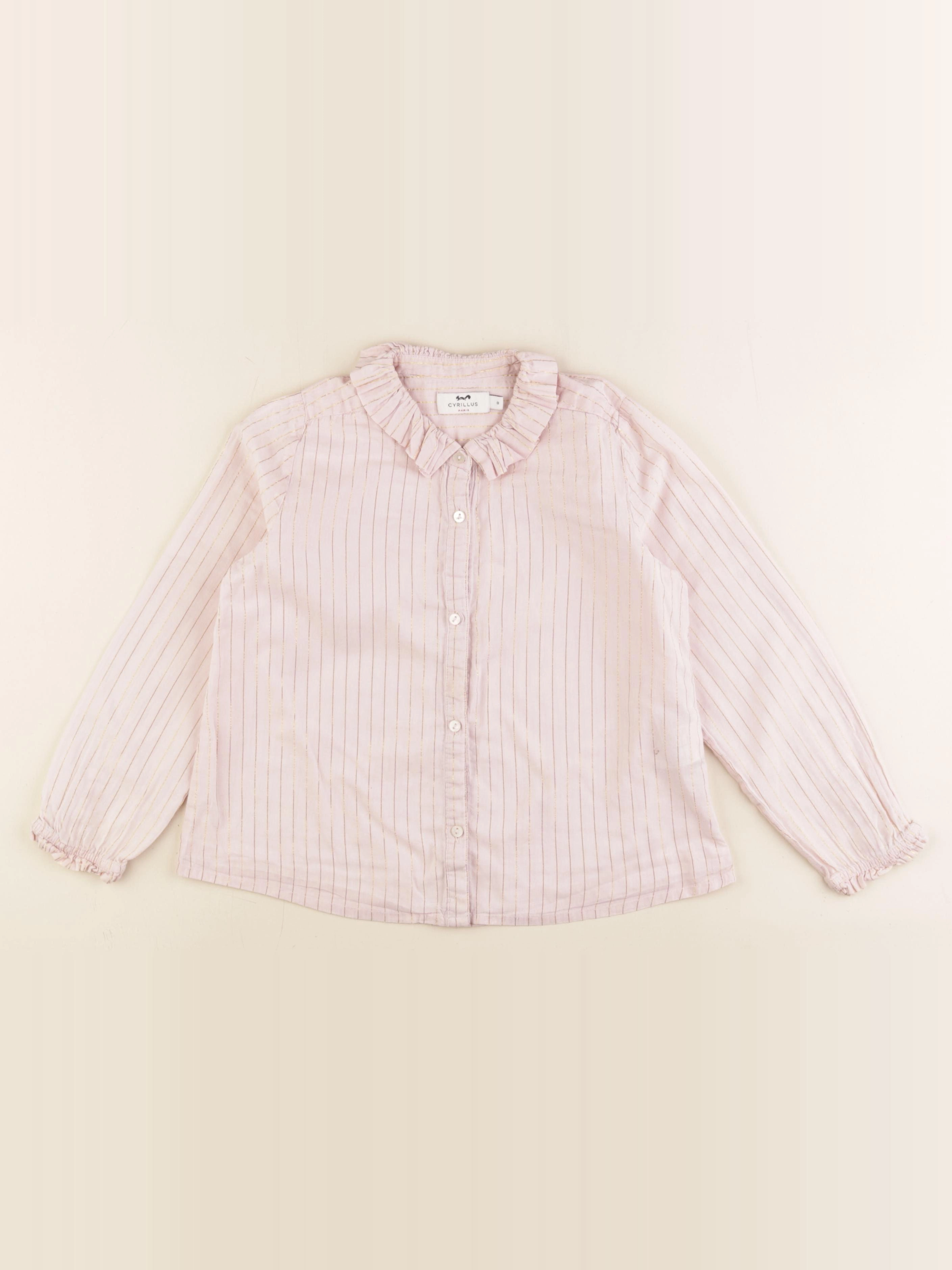 Cyrillus - blouse rose, or - 8 ans