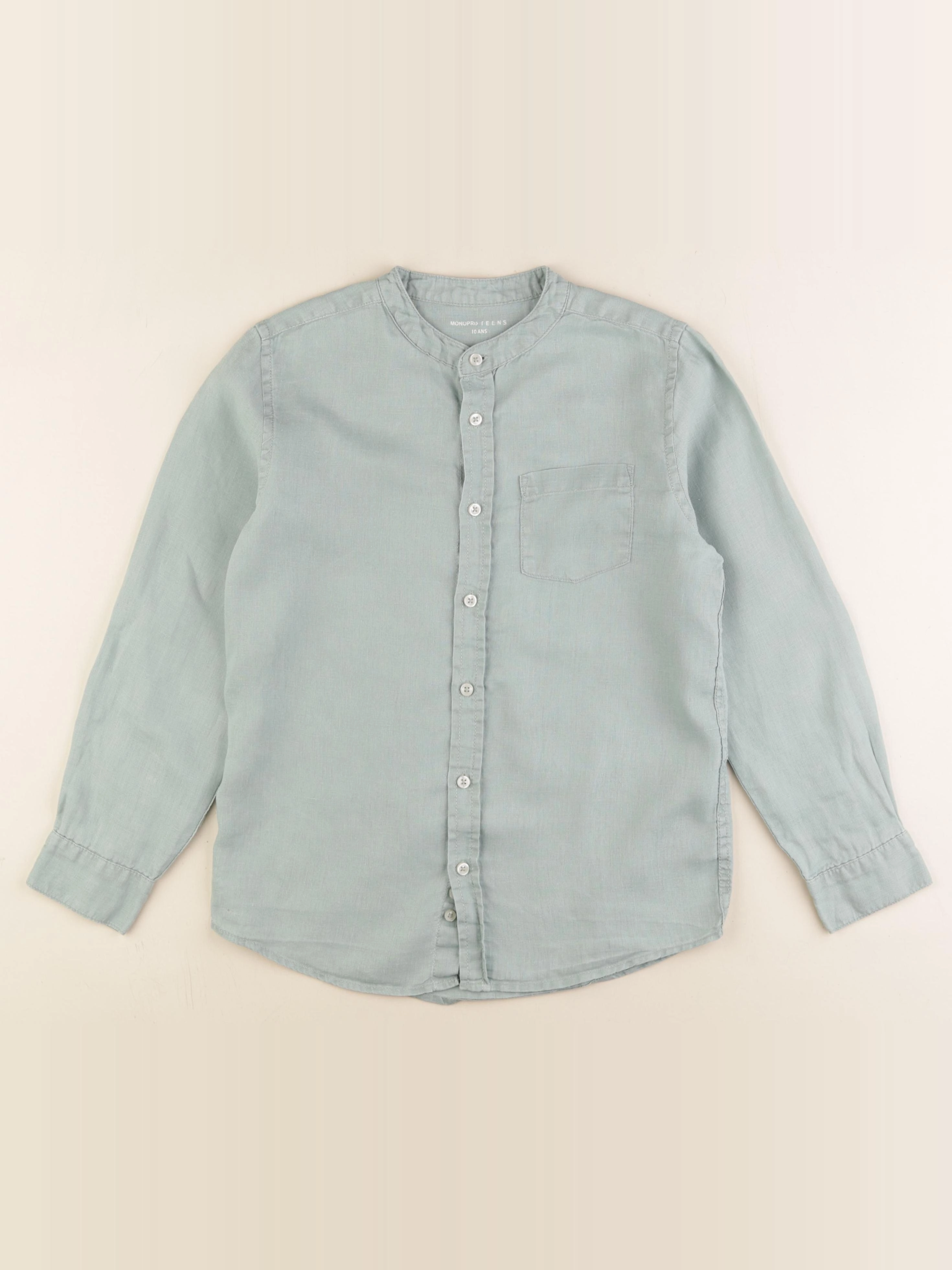 Monoprix - chemise vert - 10 ans