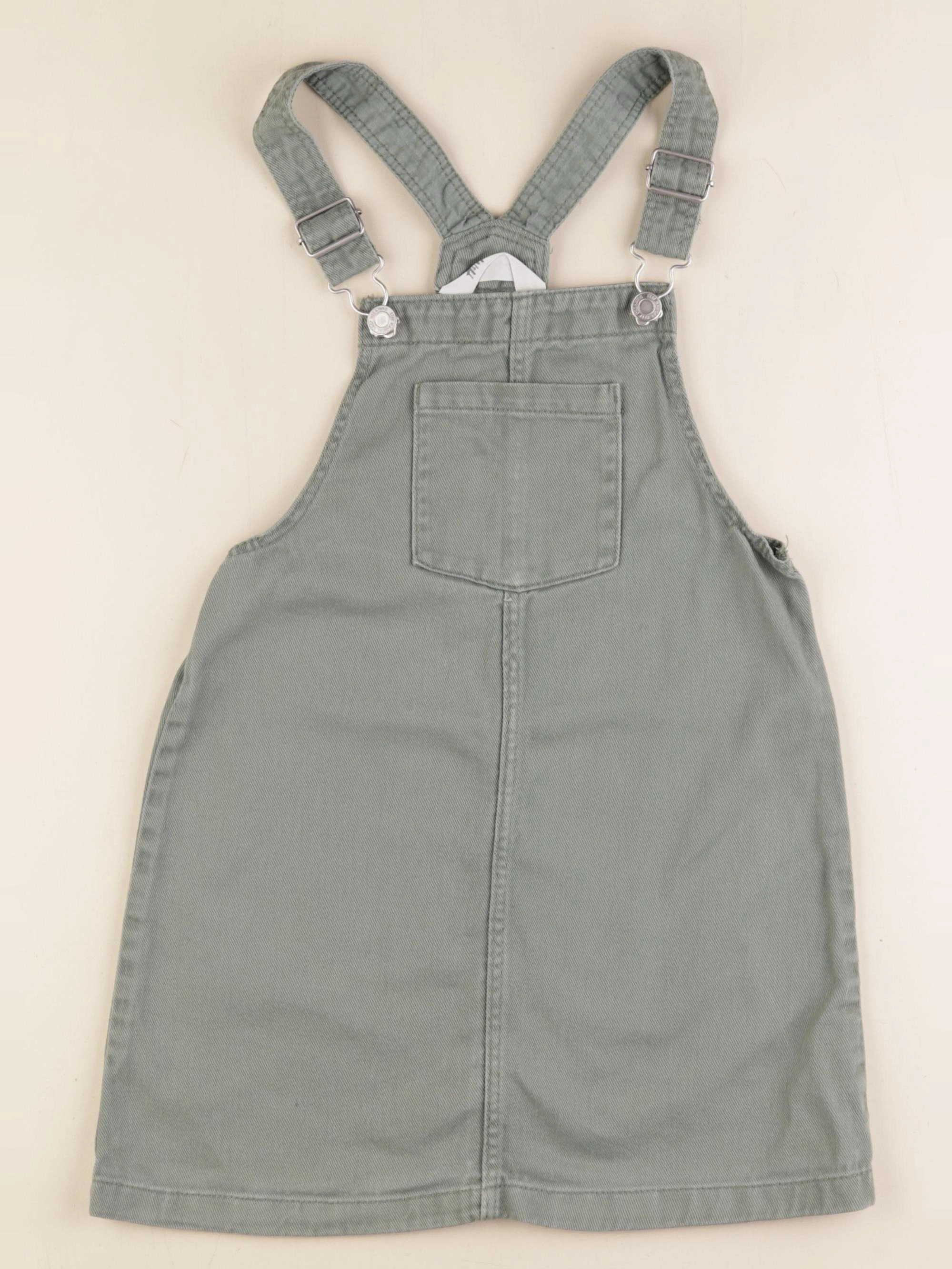 H&M - robe vert - 7/8 ans