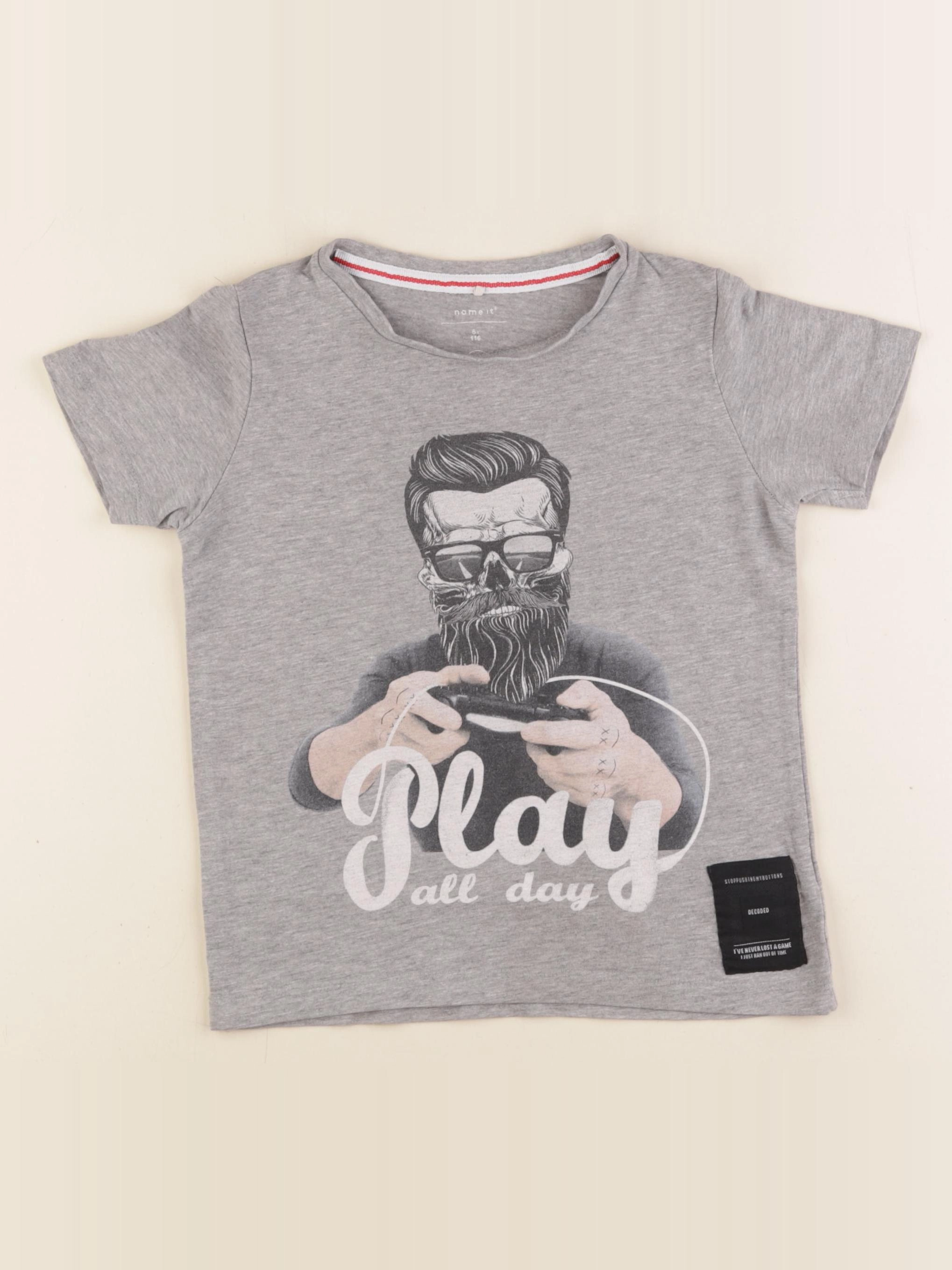 Name it - tee-shirt gris - 6 ans