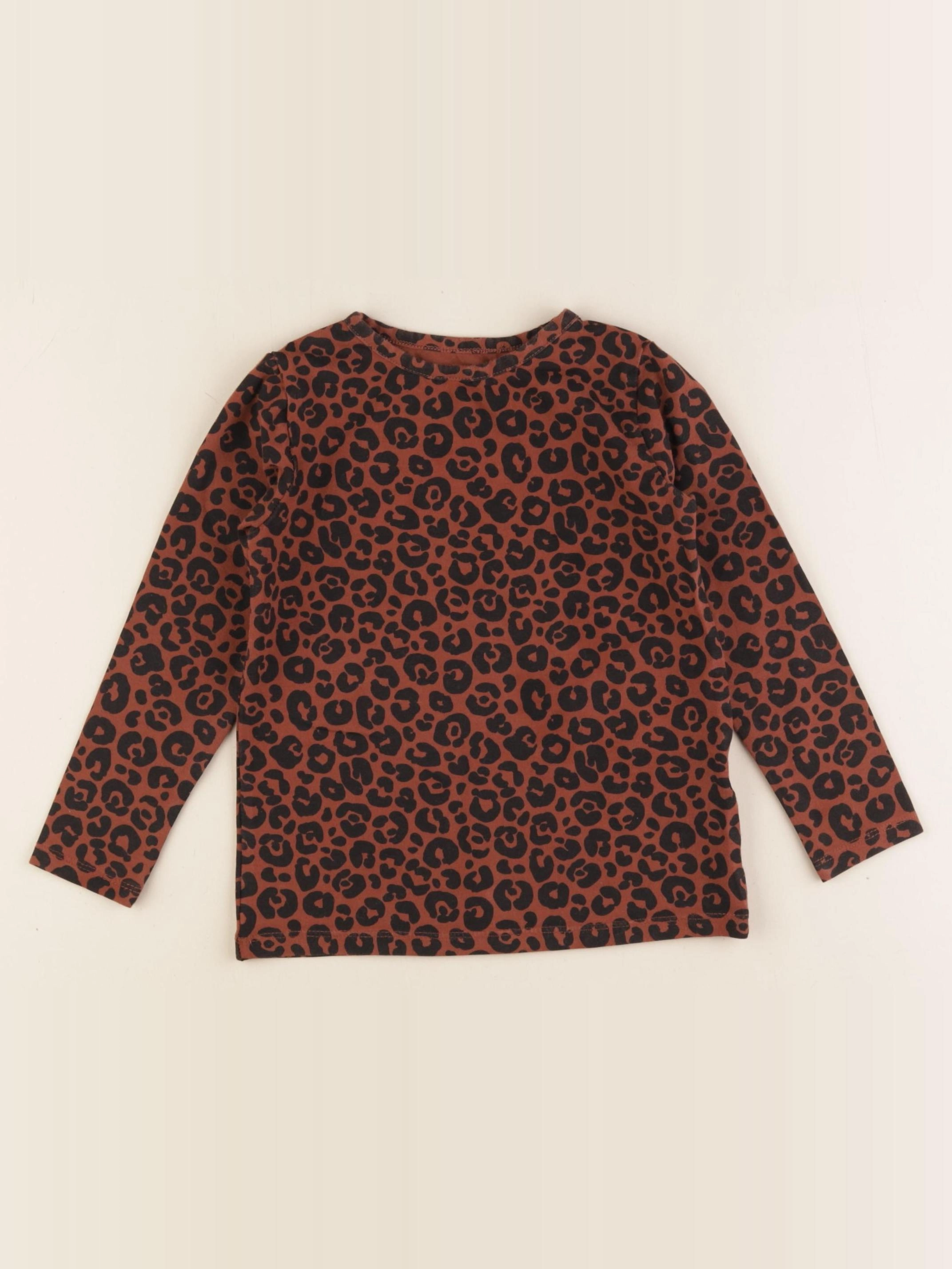 H&M - tee-shirt marron - 2/4 ans