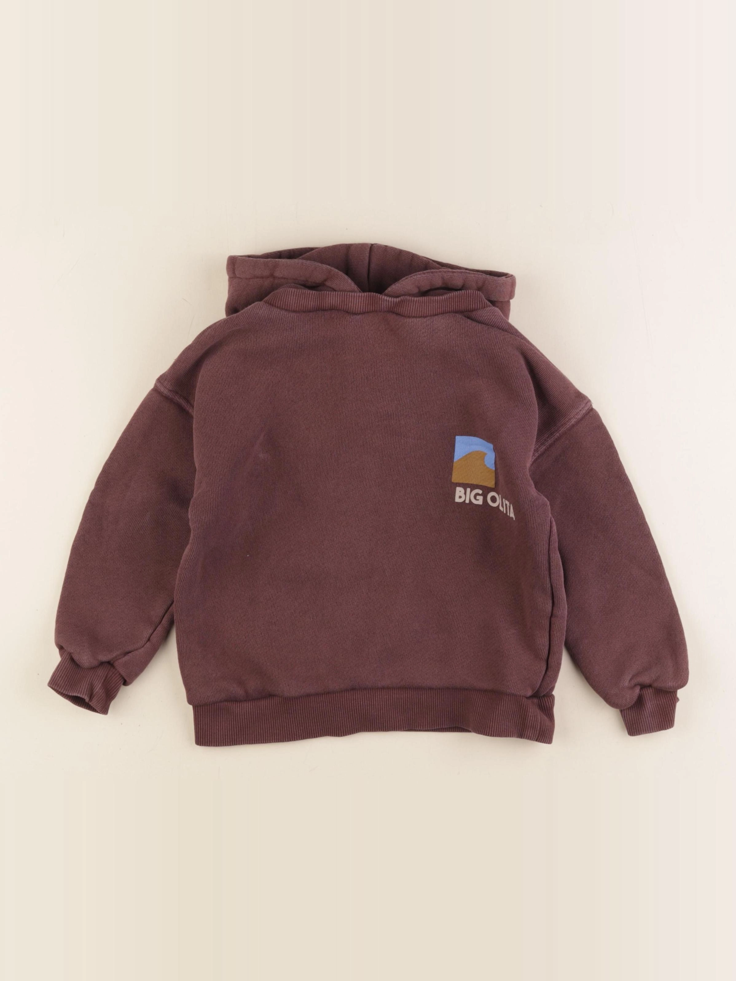 Zara - sweat marron - 3/4 ans