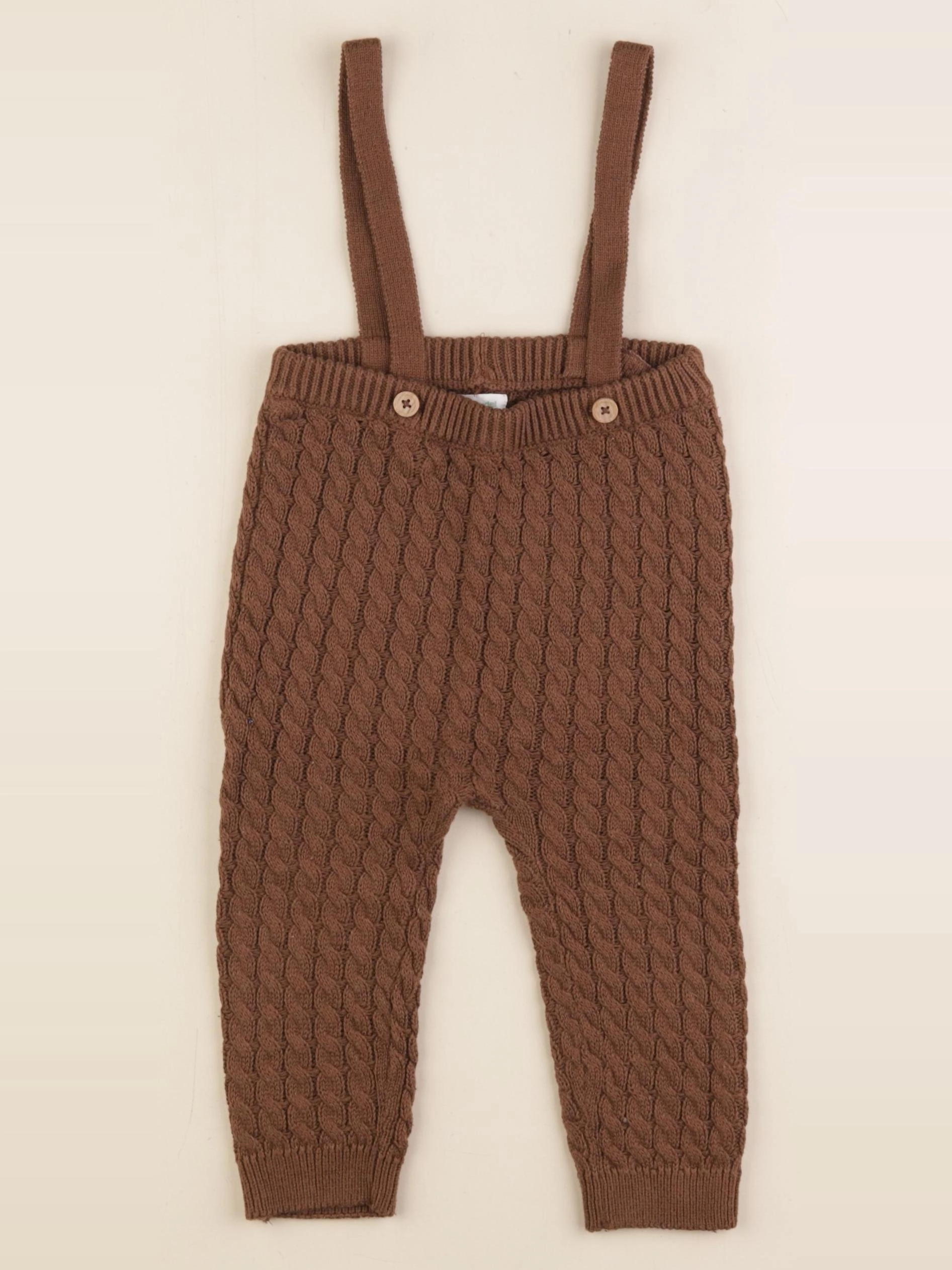 Vertbaudet - pantalon marron - 18 mois