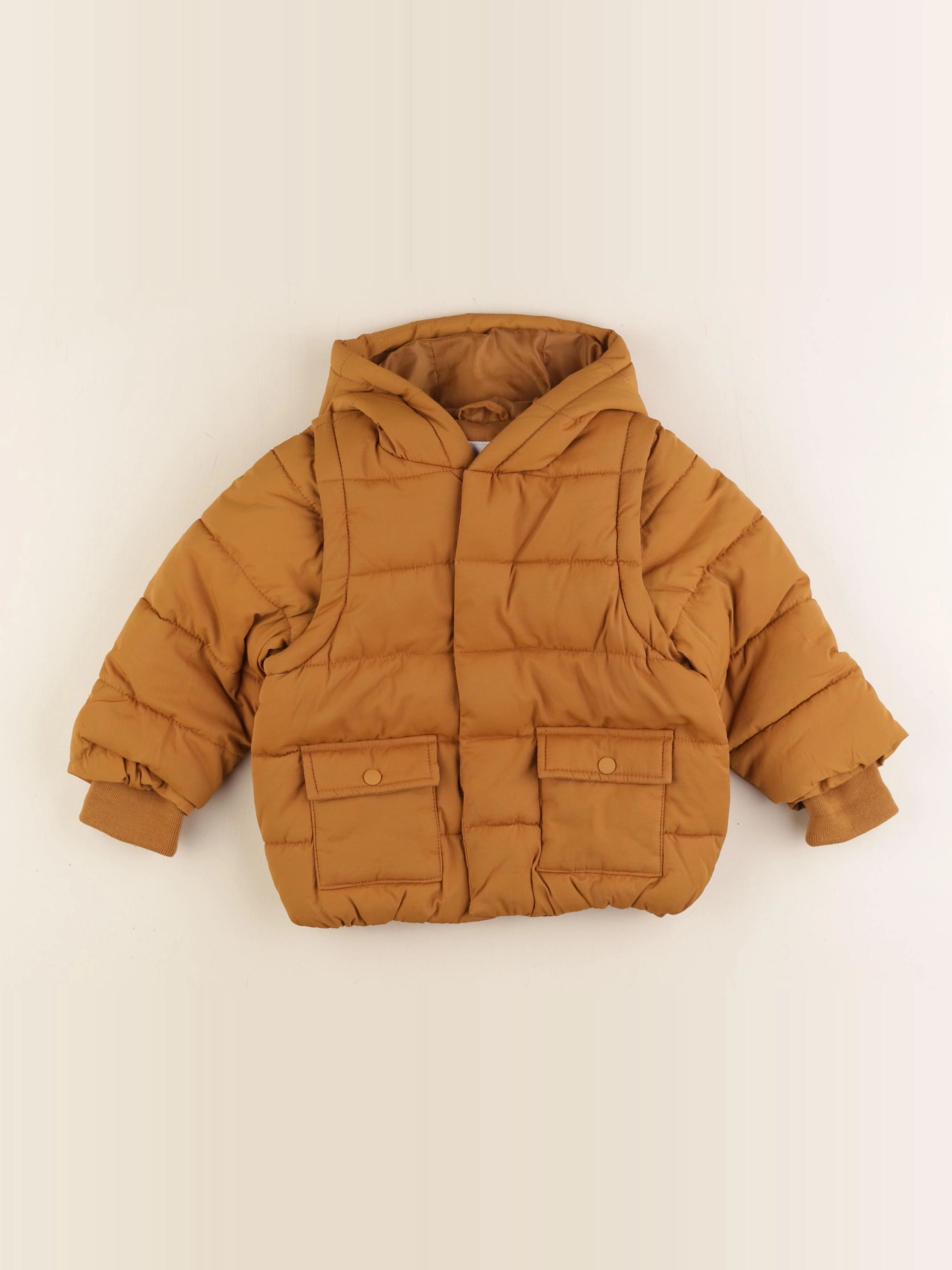 Vertbaudet - doudoune jaune - 18 mois