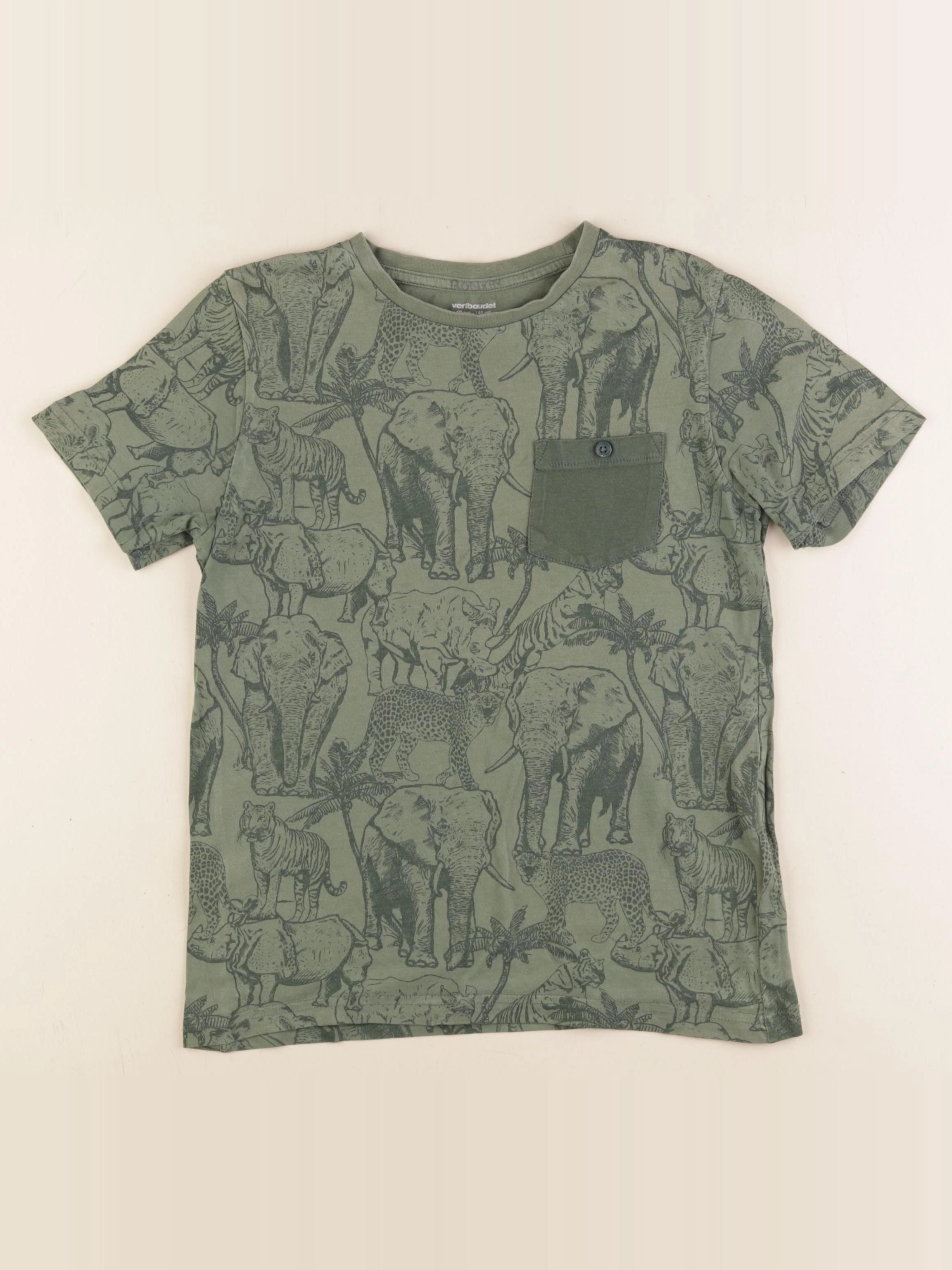 Vertbaudet - tee-shirt vert - 10 ans