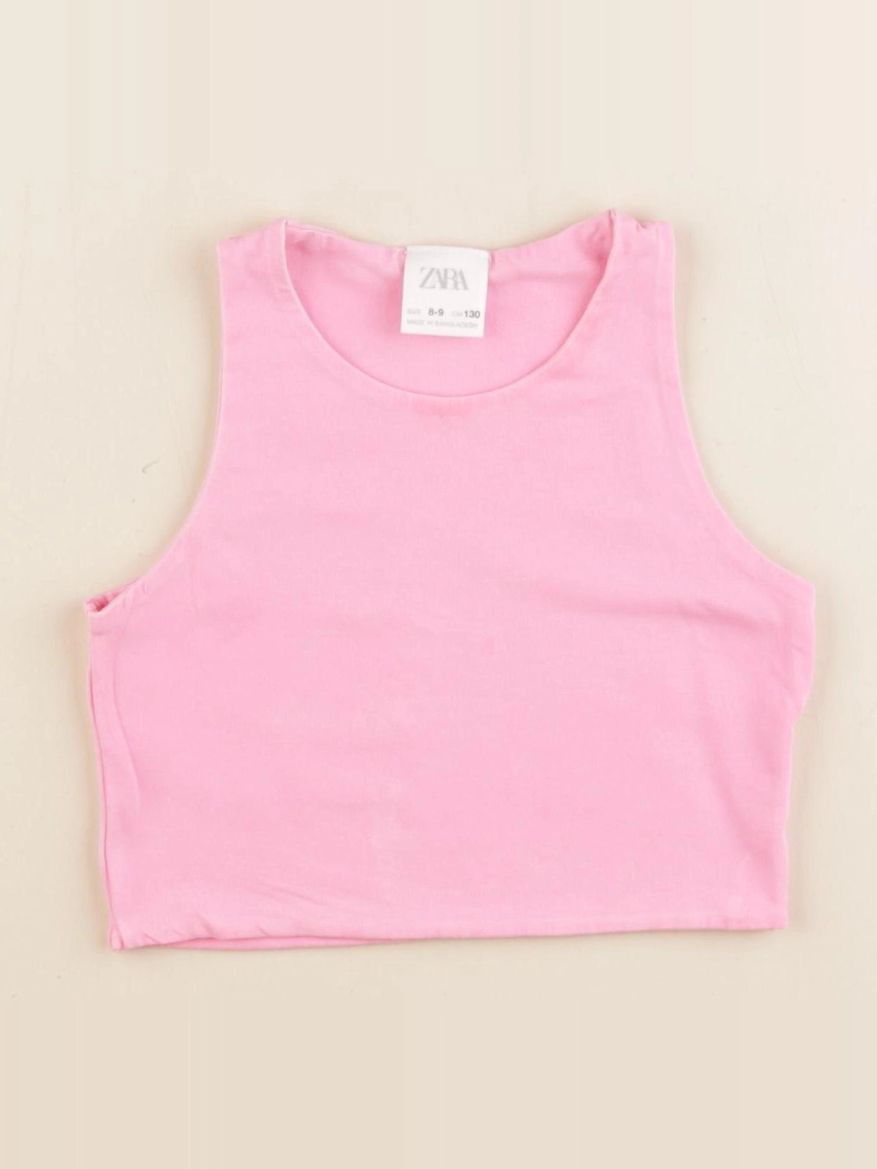 Zara - débardeur rose - 8/9 ans