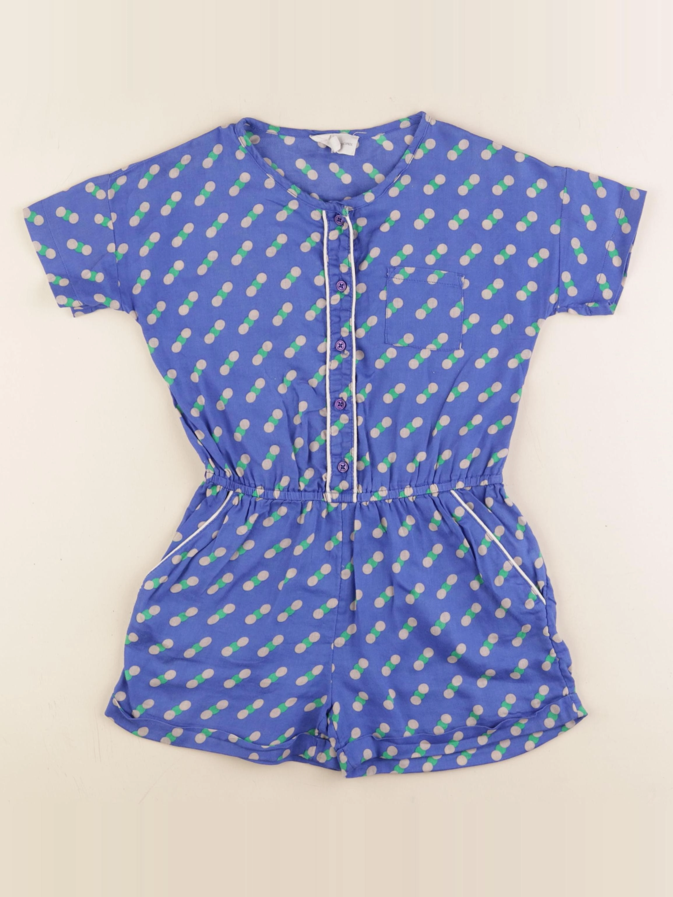 Monoprix - combinaison bleu - 5/6 ans